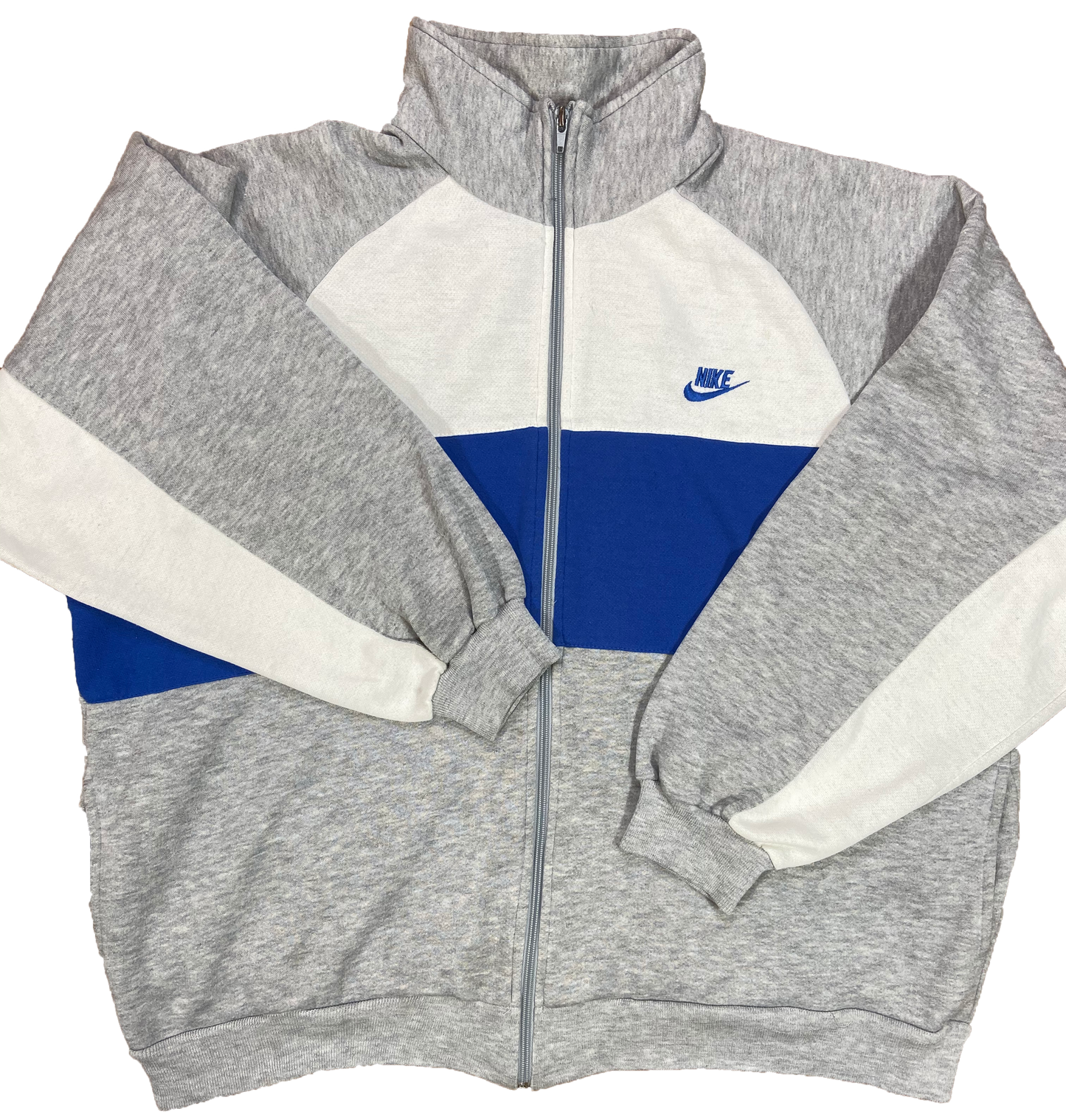 90's Nike Silver Tag Vintage Zip-Up Sweat-Shirt / 4454