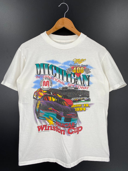 1994' NASCAR WINSTON CUP MICHIGAN Size No tag (Approx.M-L) Vintage Racing T-Shirt / K2252
