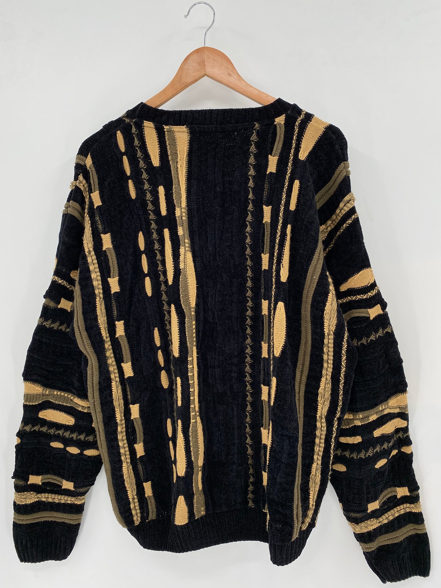 Vintage 3D COOGI- Style Made in USA Size XL Knit Sweater / K3482