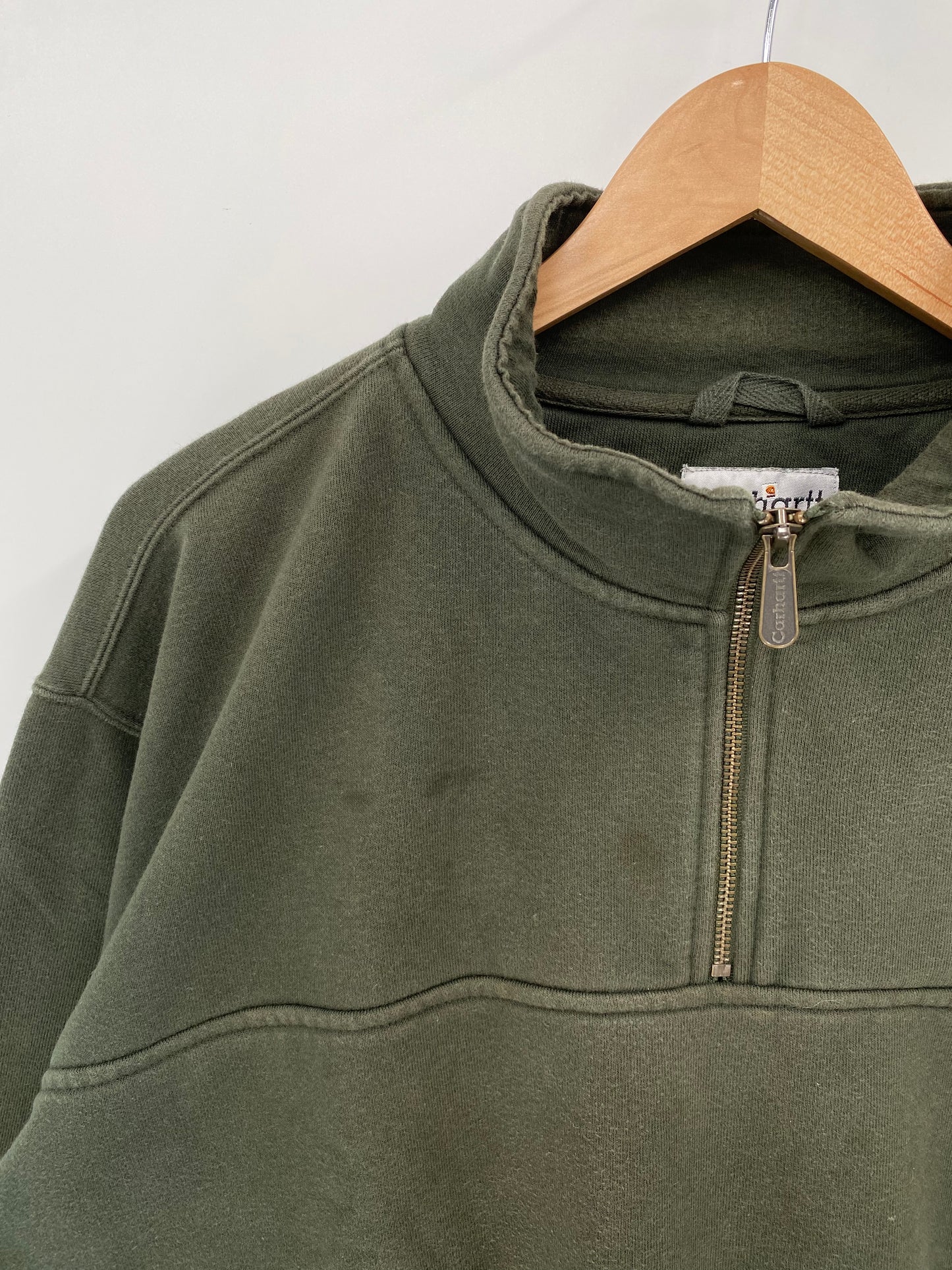 Vintage  CARHARTT Size XL Half-zip Sweat-Shirt  / K2720