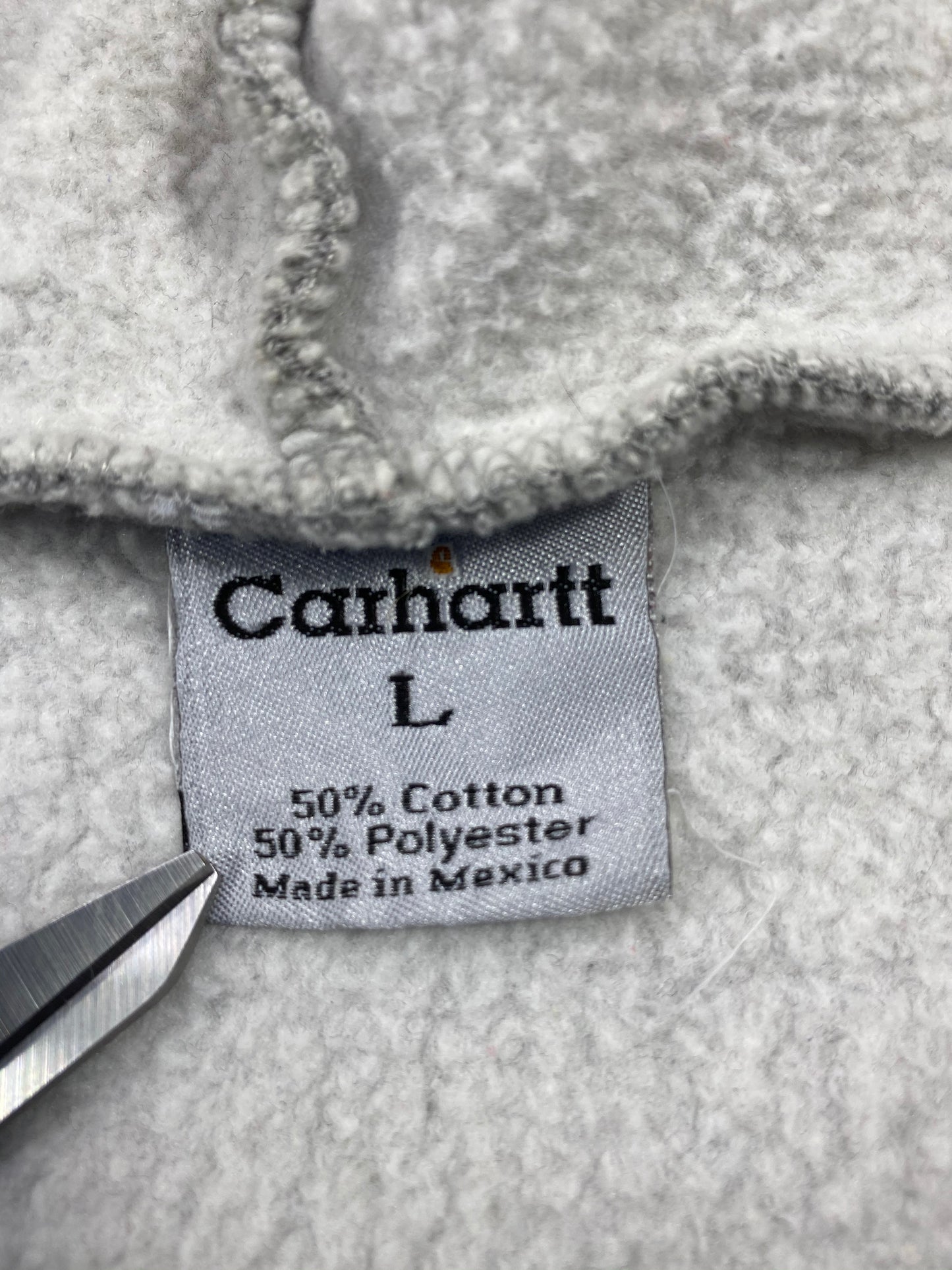 CARHARTT Size L Vintage Zip Up Hoodie Sweat-Shirts / 5865