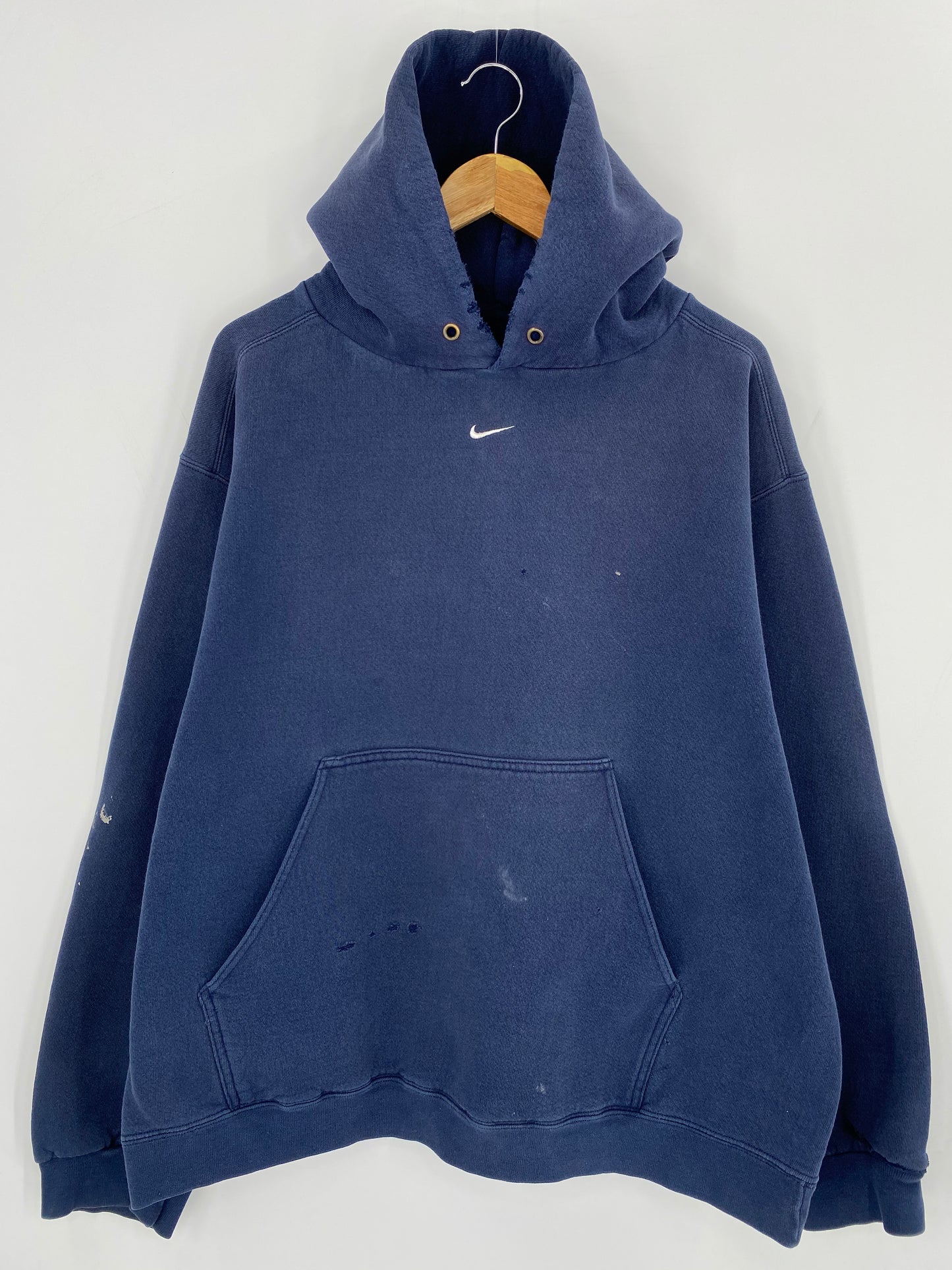 NIKE Center Swoosh Size Approx. XL Vintage Hoodie Sweat-shirt /9085