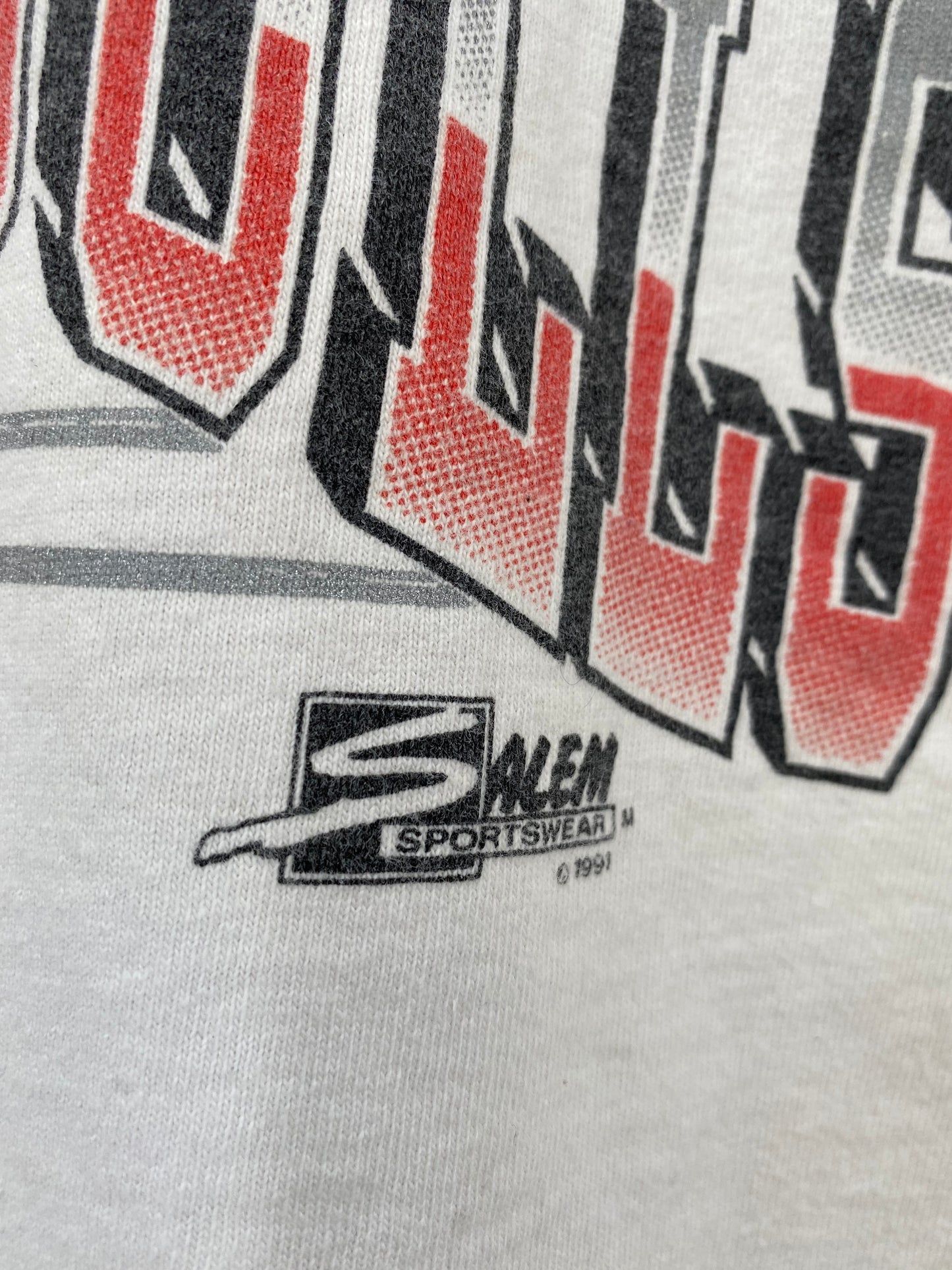 1991’ CHICAGO BULLS Made in USA Size L Vintage NBA T- Shirt / K2376