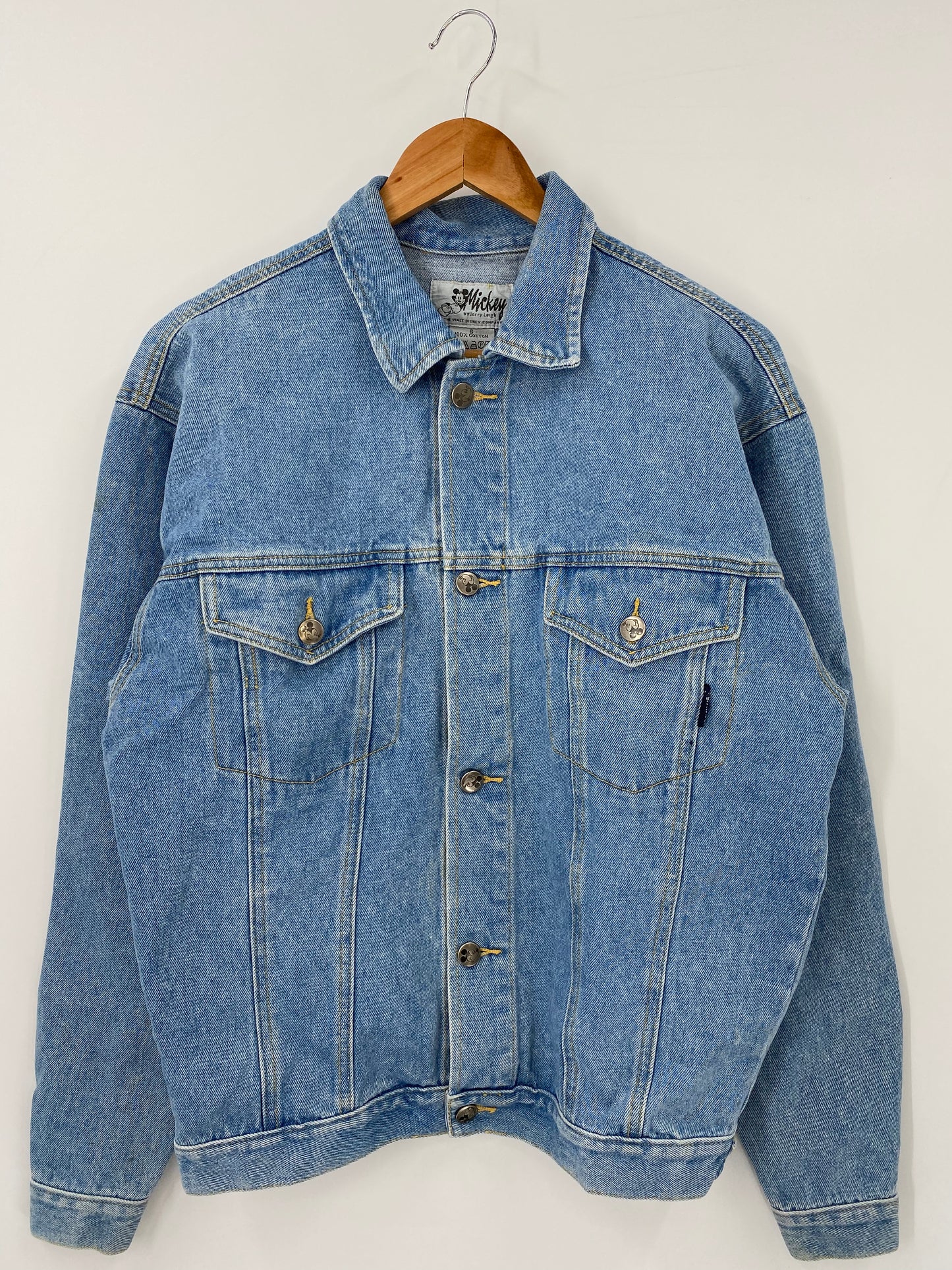 Vintage DISNEY MICKEY Size S Denim Jacket  / K4108