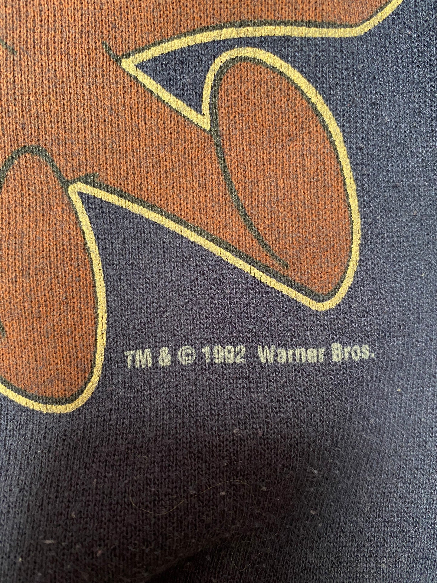 1992 COWBOYS DALLAS TAZ Made in USA Size XL Vintage NFL Sweat-shirt / 9209