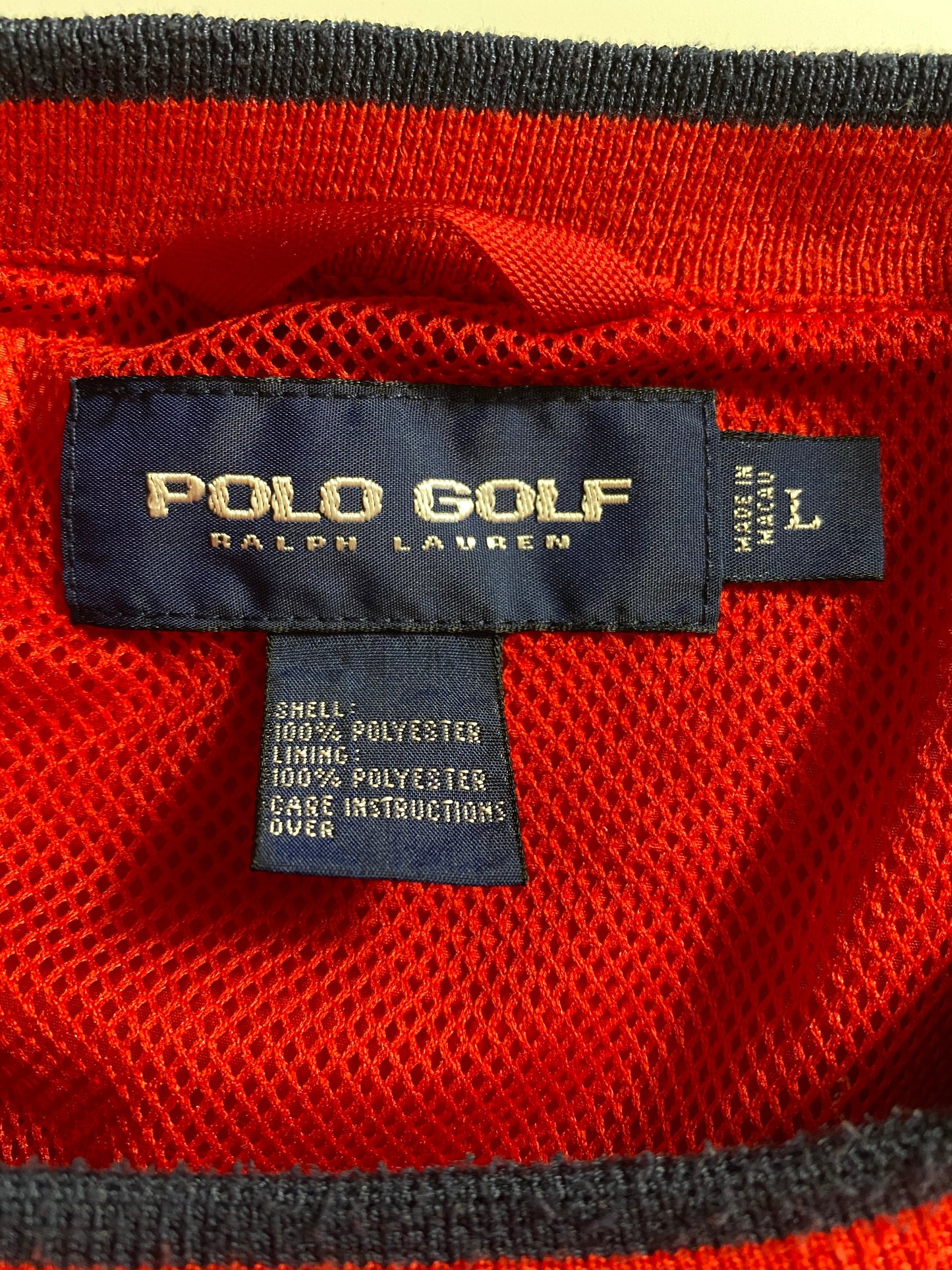Vintage POLO GOLF RALPH LAUREN Size L Nylon Jacket / A9865