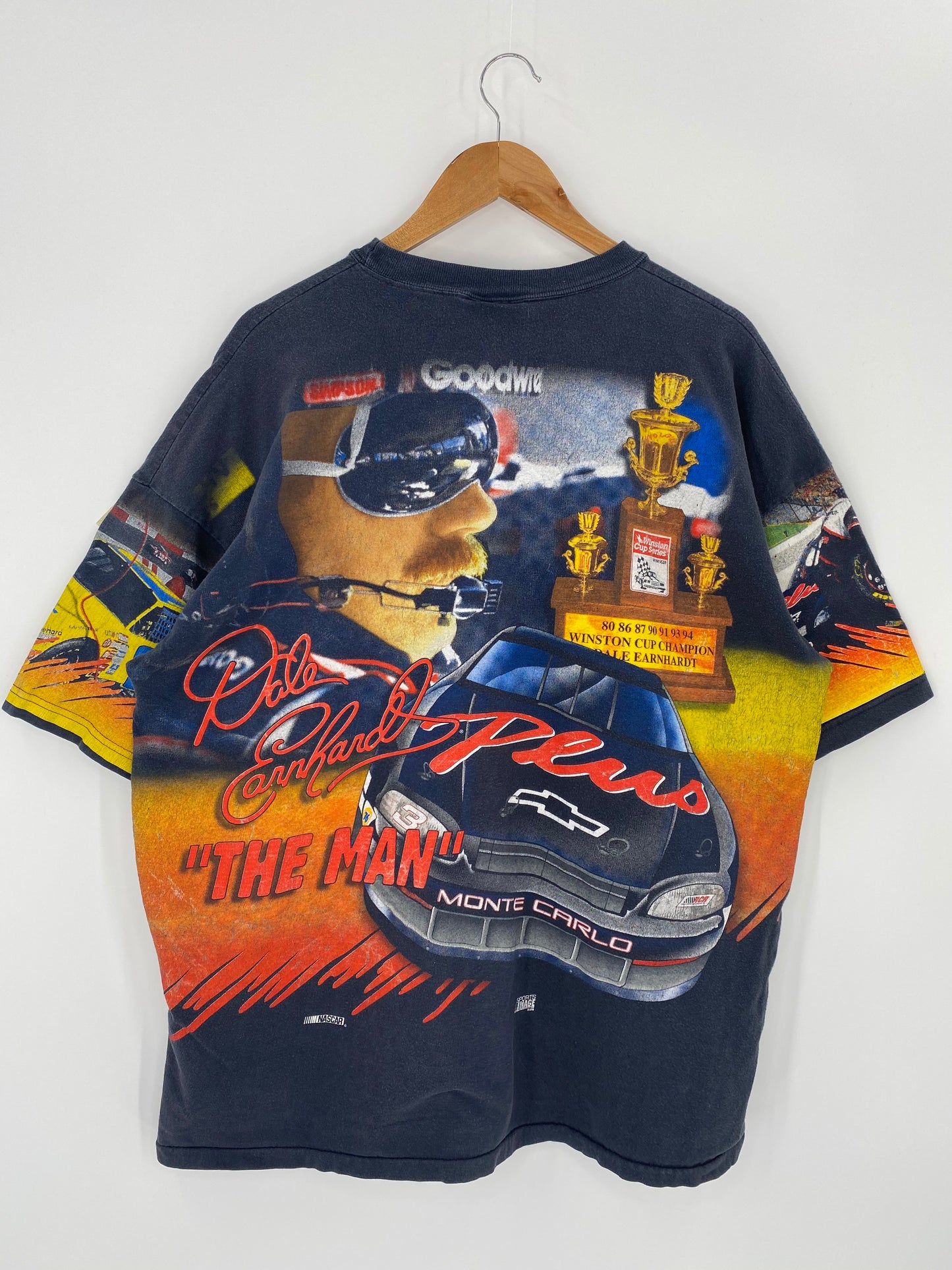 90’s NASCAR DALE EARNHARDT WINSTON CUP Made in USA Size XXL Vintage Racing T-shirt / 8493