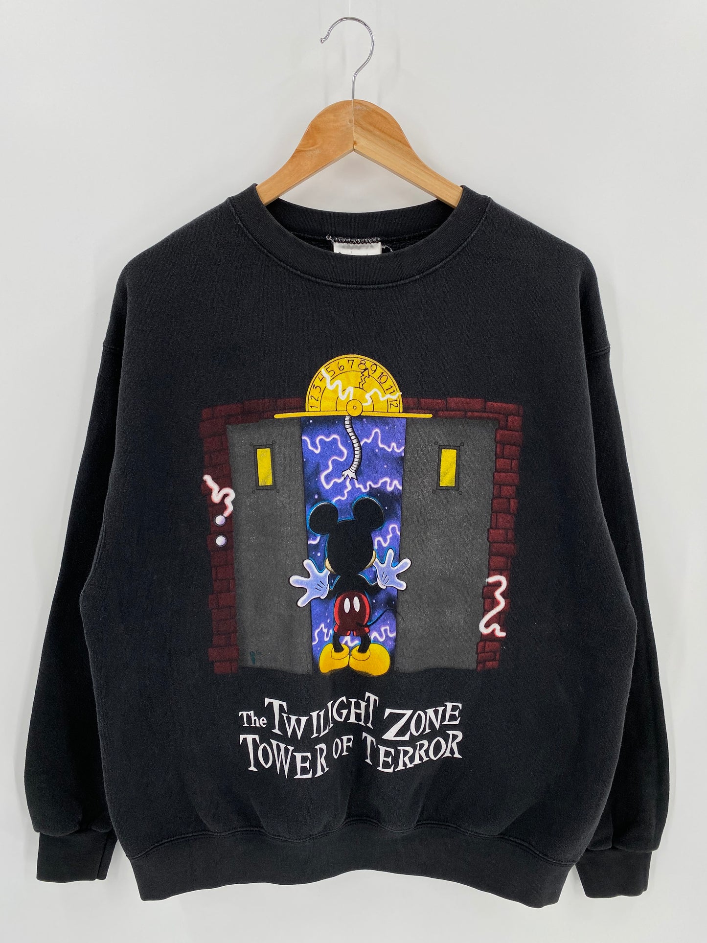00’ Disney TOWER OF TERROR Made in USA Size M Vintage Sweat-shirt / 6606