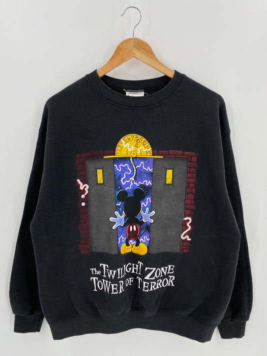 00’ Disney TOWER OF TERROR Made in USA Size M Vintage Sweat-shirt / 6606