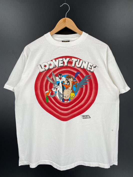 1989 LOONEY TUNES Made in USA Size XL Vintage T-Shirt / A3486