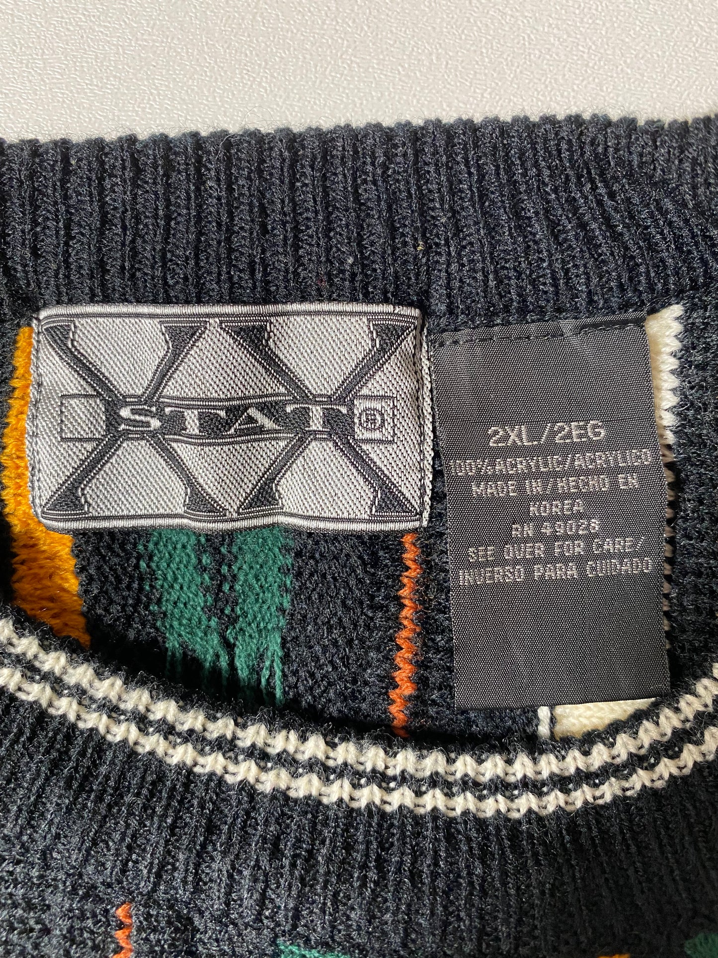 Vintage 3D COOGI- Style Size XXL Knit Sweater / K3477