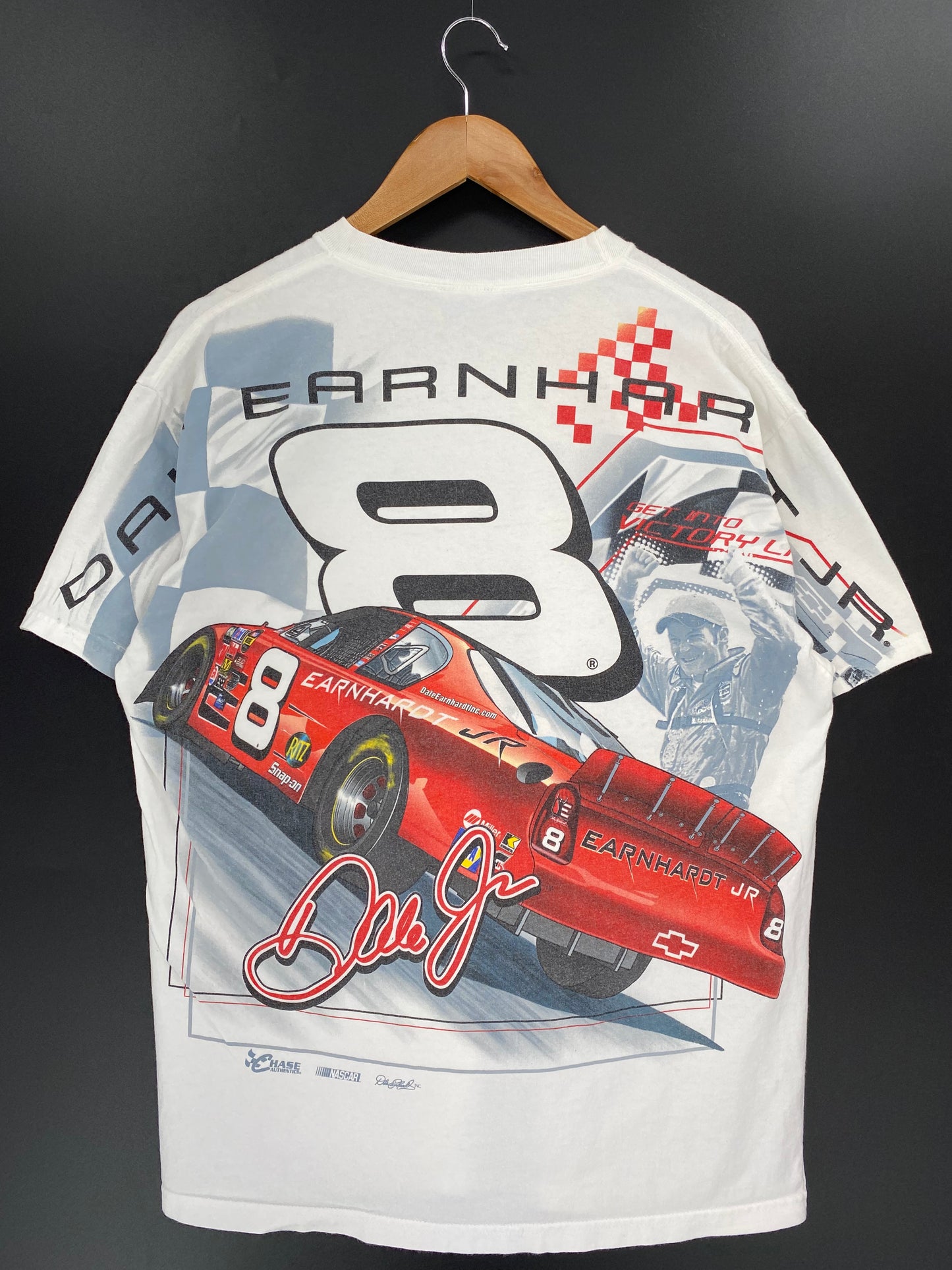 00’ NASCAR DALE EARNHARDT JR. Size M Vintage Racing T-Shirt / 9458