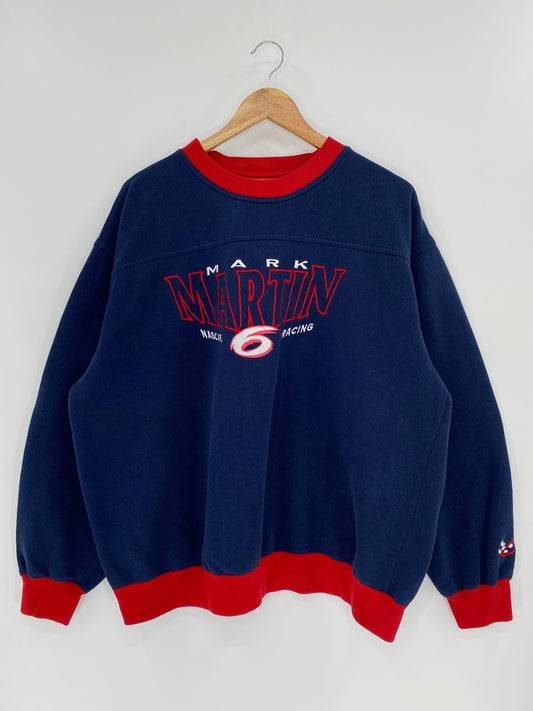 00’ NASCAR MARK MARTIN Size XL Vintage Racing Sweat-shirt / K6796