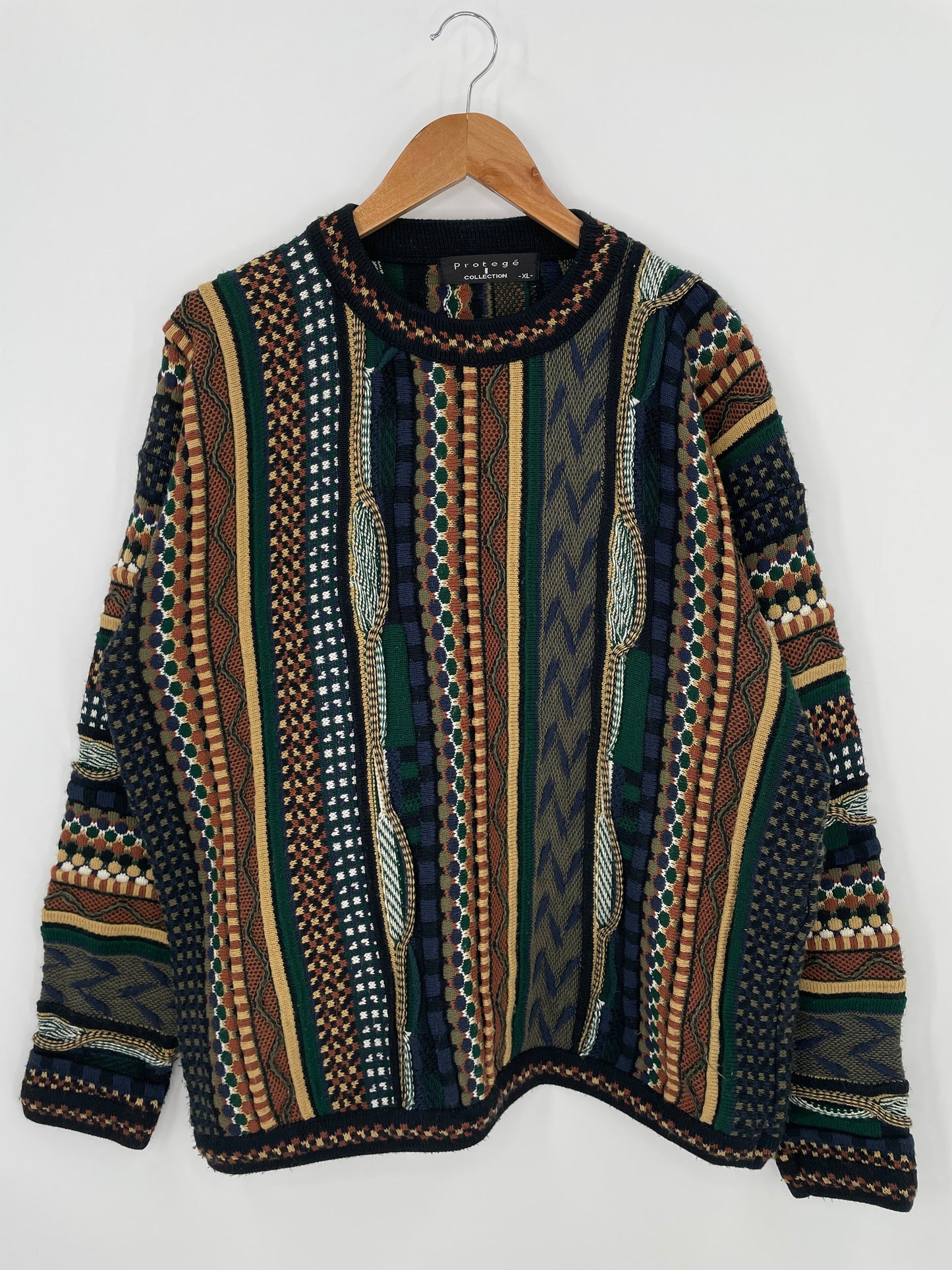 Vintage 3D COOGI-Style Knit Sweater / A2564