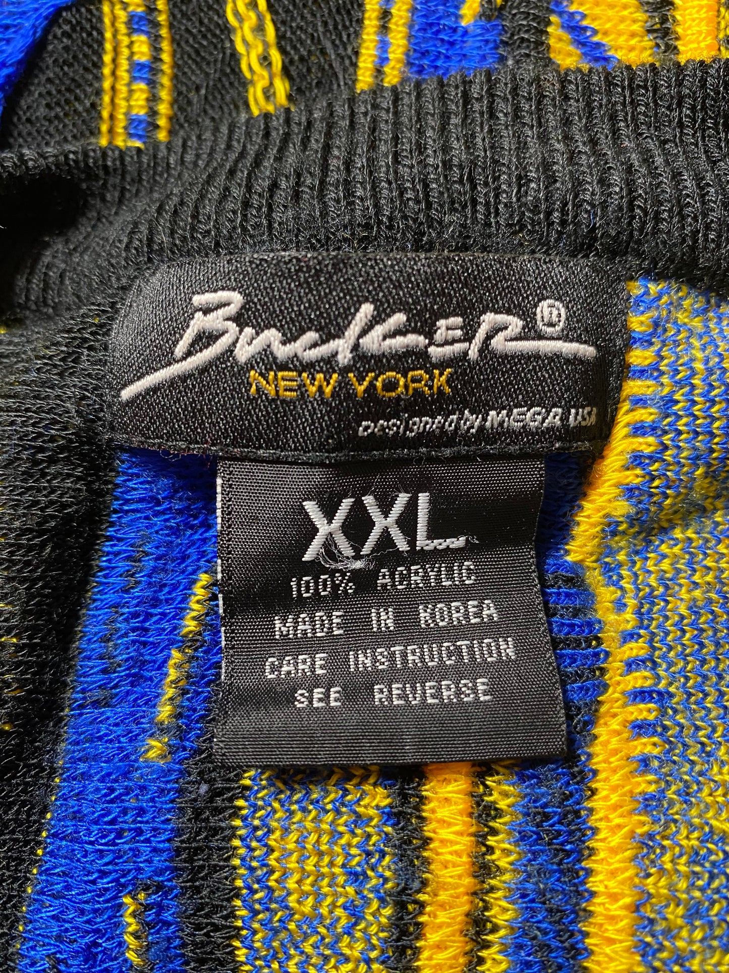 Vintage 3D COOGI- Style Size XXL Short Sleeve Knit Sweater / K1512