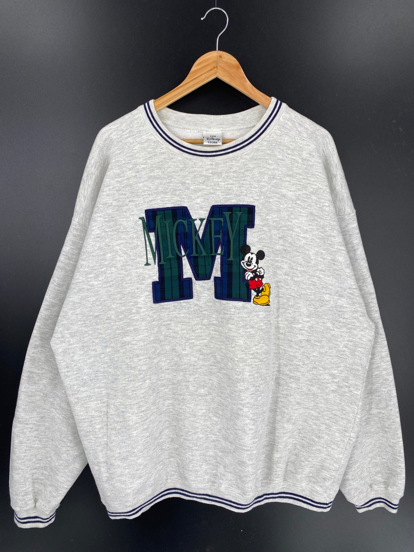 00’  DISNEY MICKEY Size No tag(Approx.XXXL) Vintage Sweat-Shirts / k97