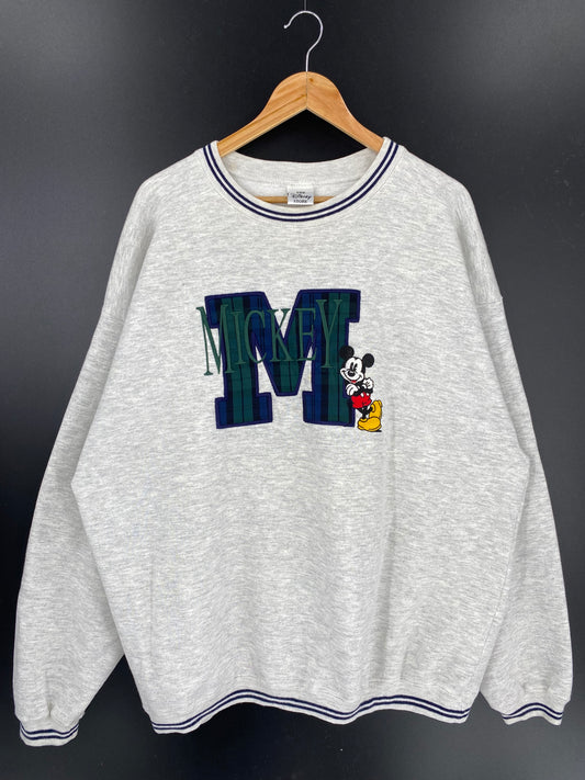 00’  DISNEY MICKEY Size No tag(Approx.XXXL) Vintage Sweat-Shirts / k97