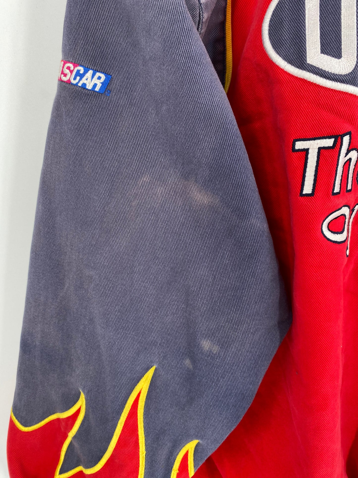 00’ NASCAR DUPONT Fire Pattern Size M Vintage Racing Jacket / 8028