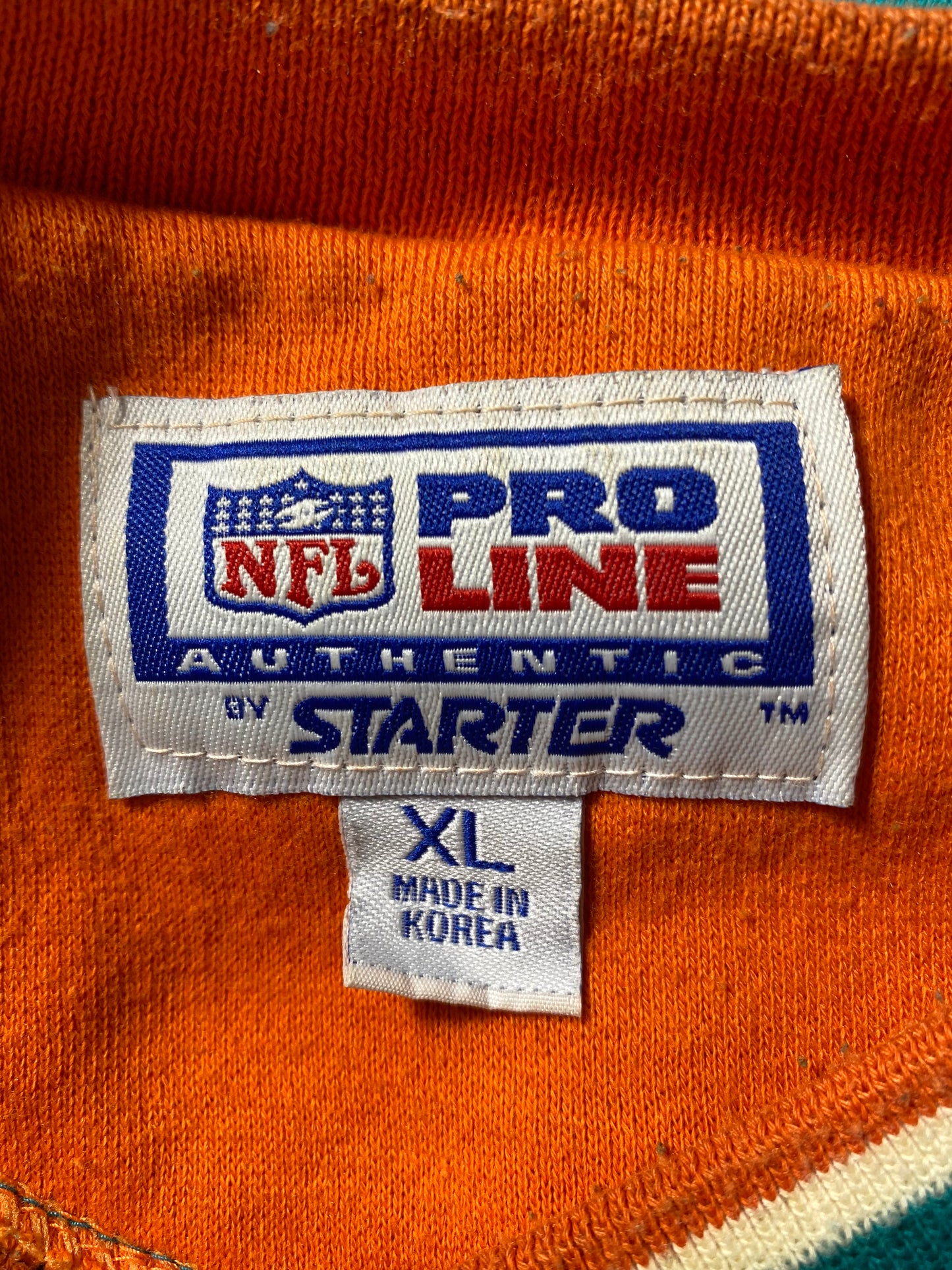 90’s STARTER x MIAMI DOLPHINS Size XL Vintage NFL Sweat-Shirts / K3778