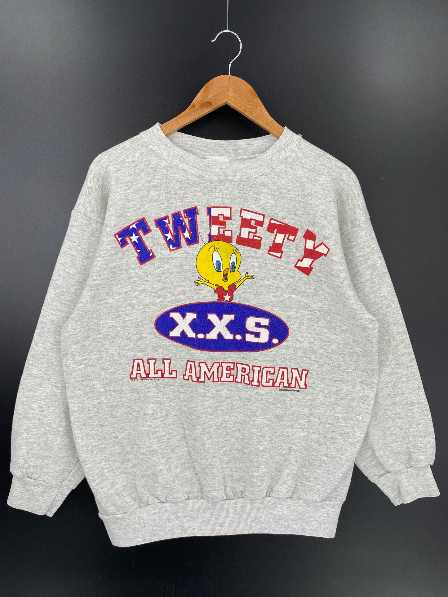 1995 LOONEY TUNES TWEETY Size XL Vintage Sweat-shirt / K1435