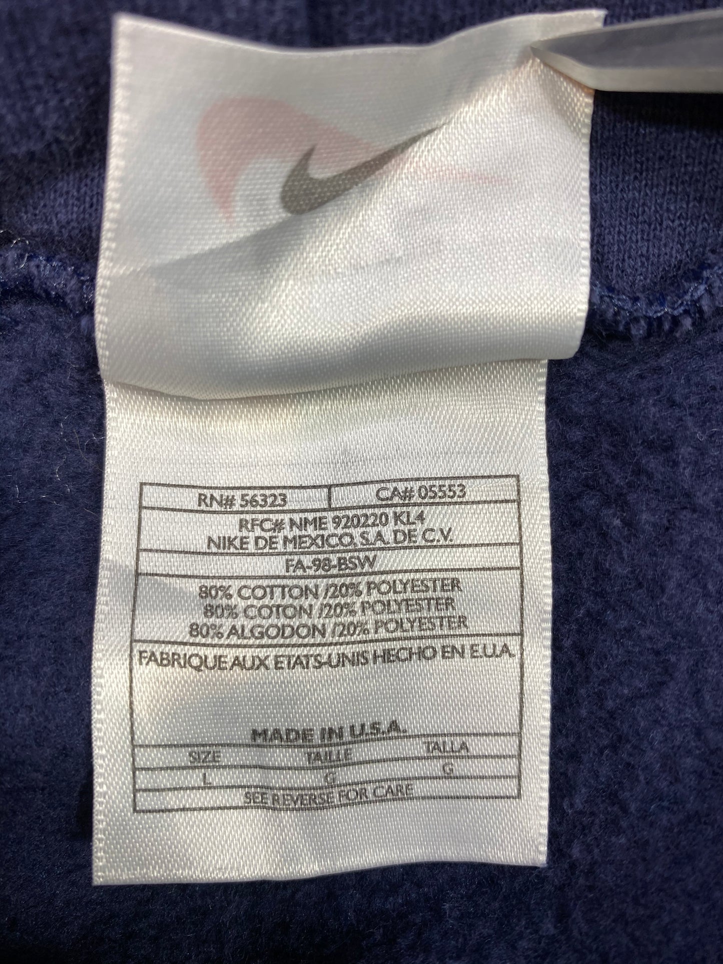 90’s NIKE Vintage Made in USA Hoodie Sweat-Shirt / 4676