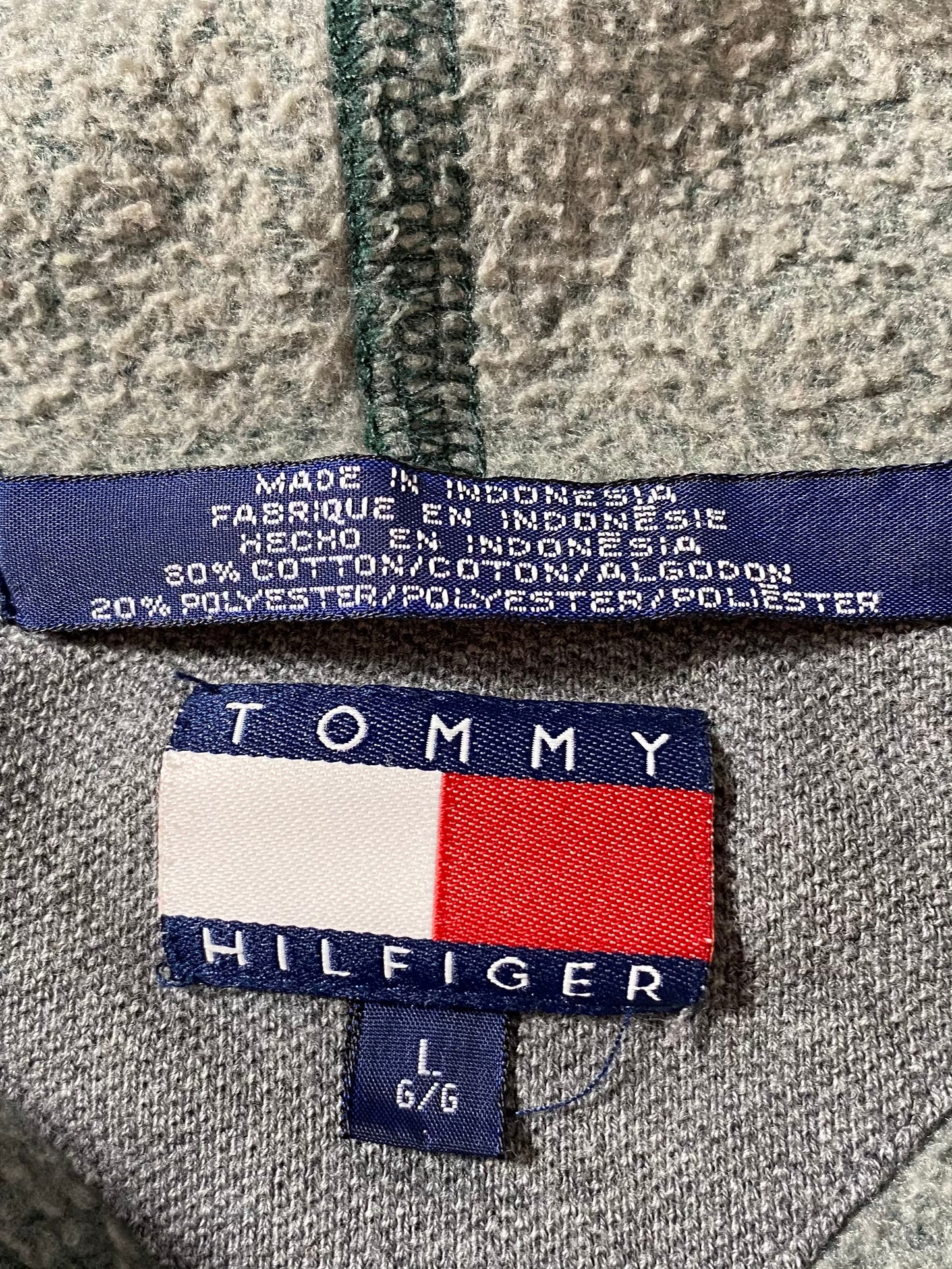 TOMMY HILFIGER Size L Vintage Hoodie Sweat-shirt / 9026