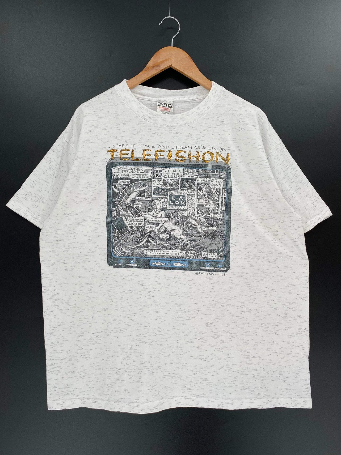 1992 TELEFISHOW Made in USA Size XL Vintage T-Shirt / E2273T