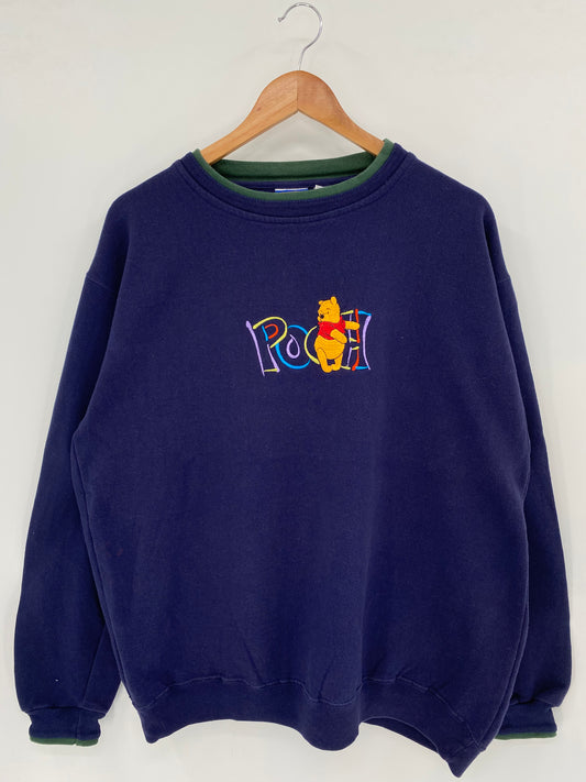 00’ DISNEY WINNIE THE POOH Size XL Vintage Sweat-shirt / K2830
