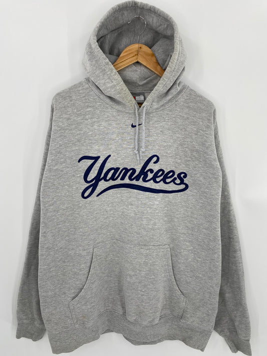 00’ NIKE NY Yankees Size XL Vintage MLB Hoodie Sweat-shirt / 6738