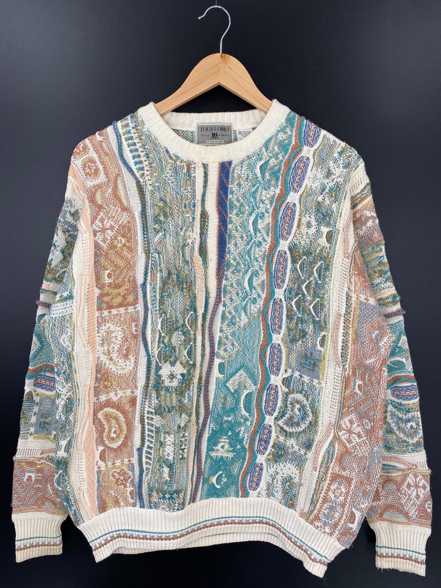 Vintage 3D COOGI- Style Size XL Knit Sweater / K1691