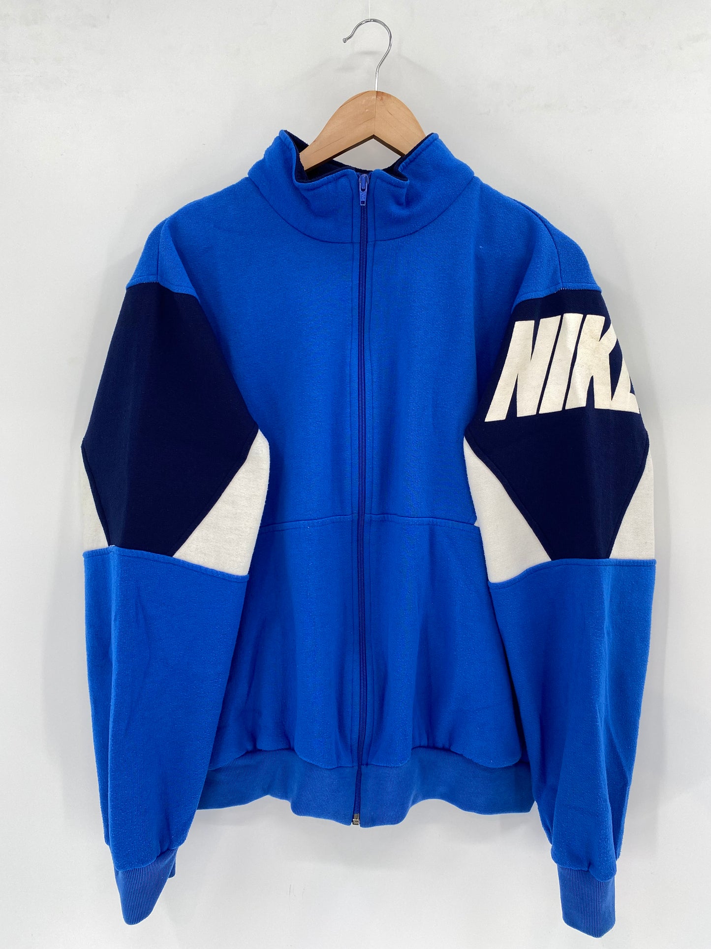 90’s Silver tag NIKE Size L Vintage Zip-up Sweat shirt / K1801