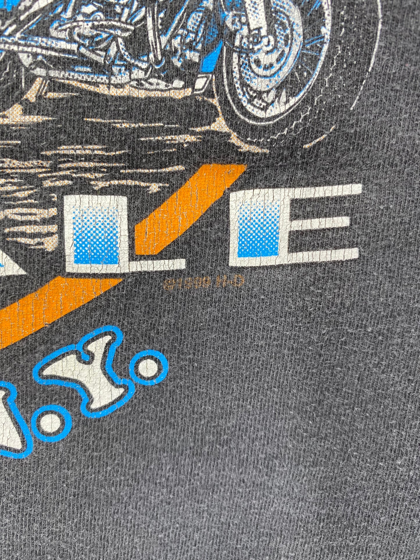 1999' HARLEY DAVIDSON Made in USA Size XXL Vintage T-shirt / K3618