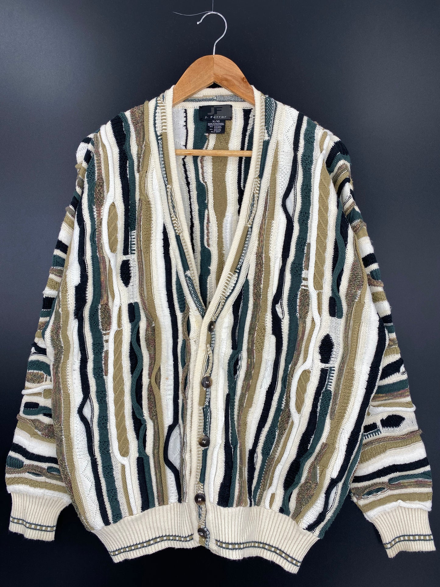 Vintage 3D COOGI- Style Size XL Knit Sweater / K1514