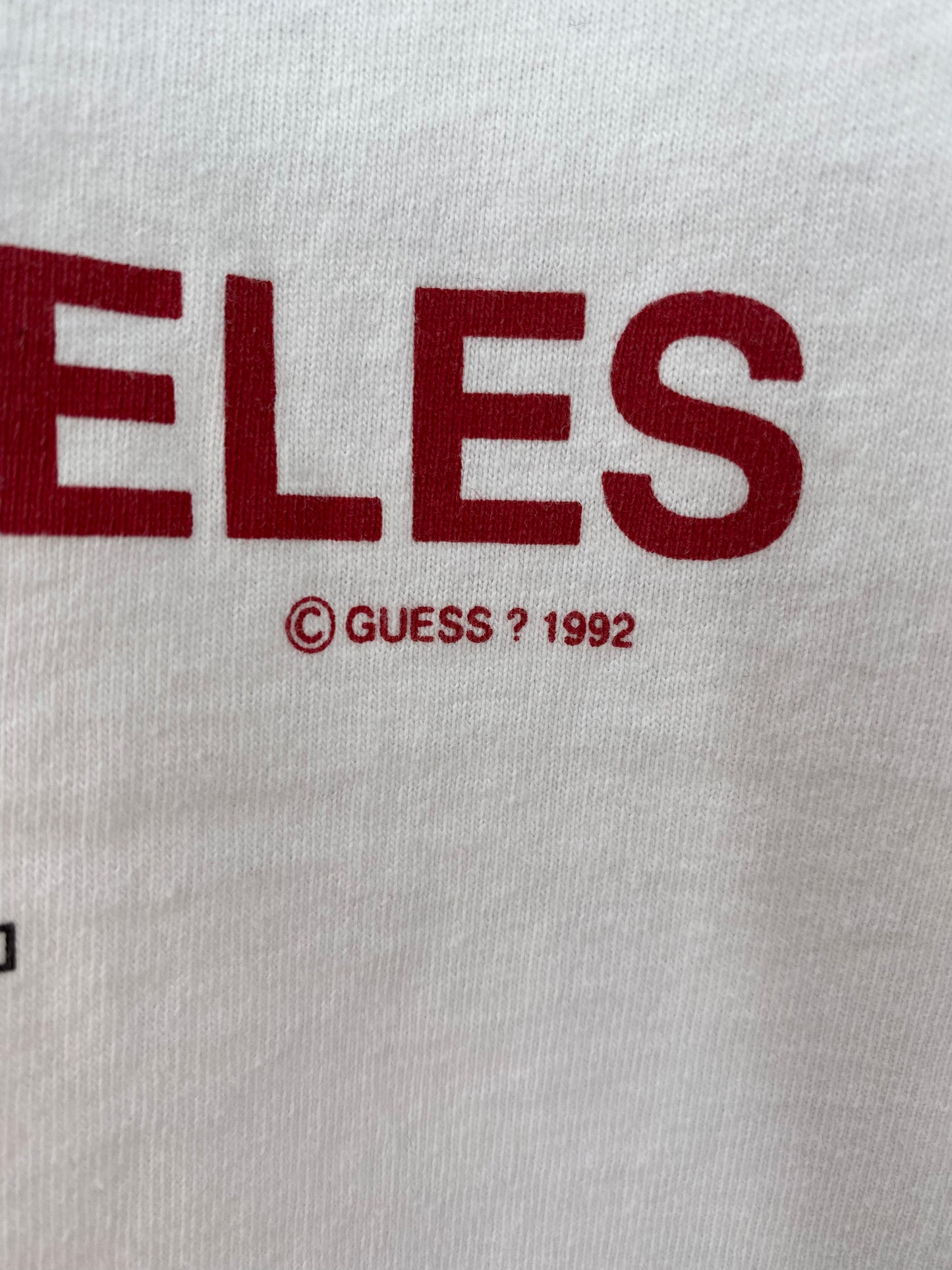 1992 GUESS JEANS Made in USA Size Vintage L T-Shirt / A1747