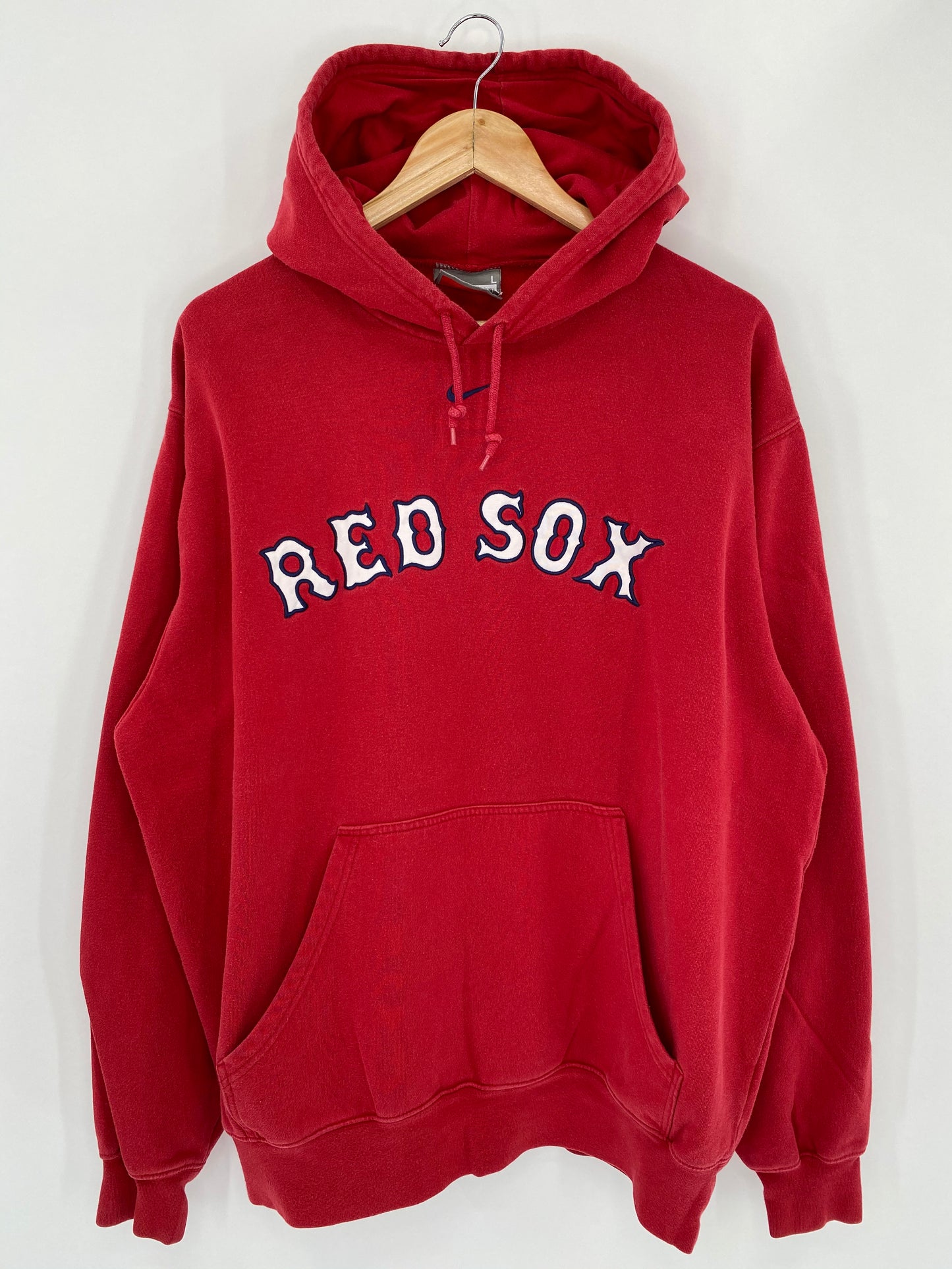 00’ NIKE x MLB RED SOX Size L Vintage Hoodie Sweat-Shirt / 5405