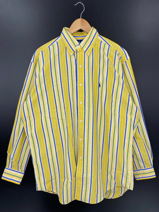.90's POLO RALPH LAUREN Size M Vintage Button Down Shirt / E2266B