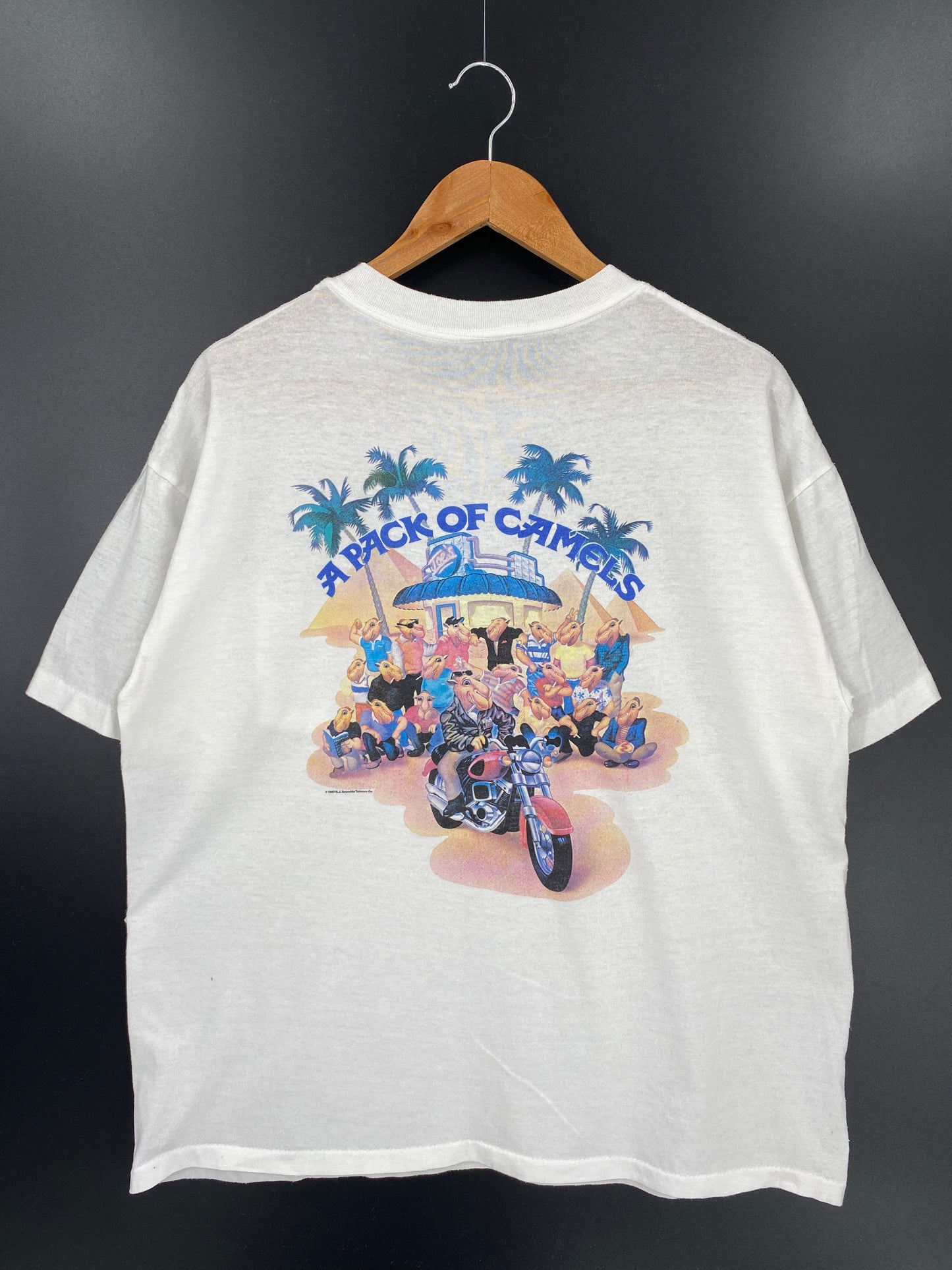 1990' CAMEL Size No tag (Approx.XL) Vintage T-Shirts / K1403