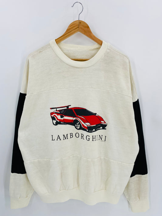 1991 Lamborghini Size No Tag (Approx. XL) Vintage Sweat-shirt / 6701