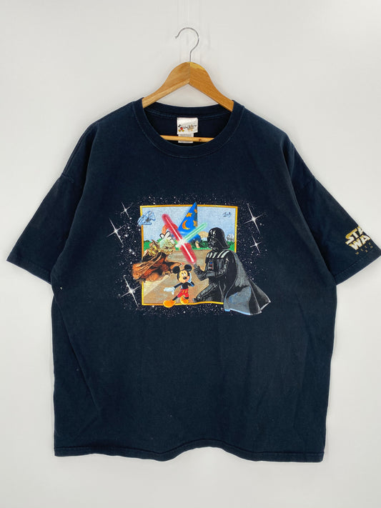00’ DISNEY STAR WARS Size XXL Vintage T-shirt  / 8331