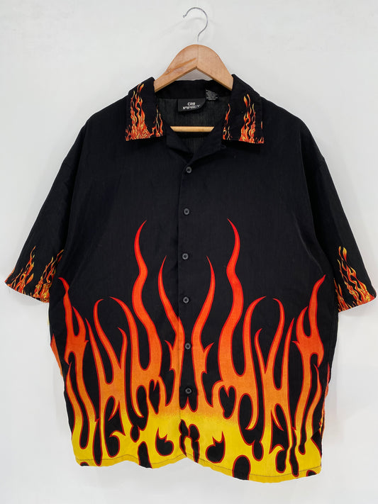 Vintage BURNING  Size XL  Short sleeve-shirt / k1701