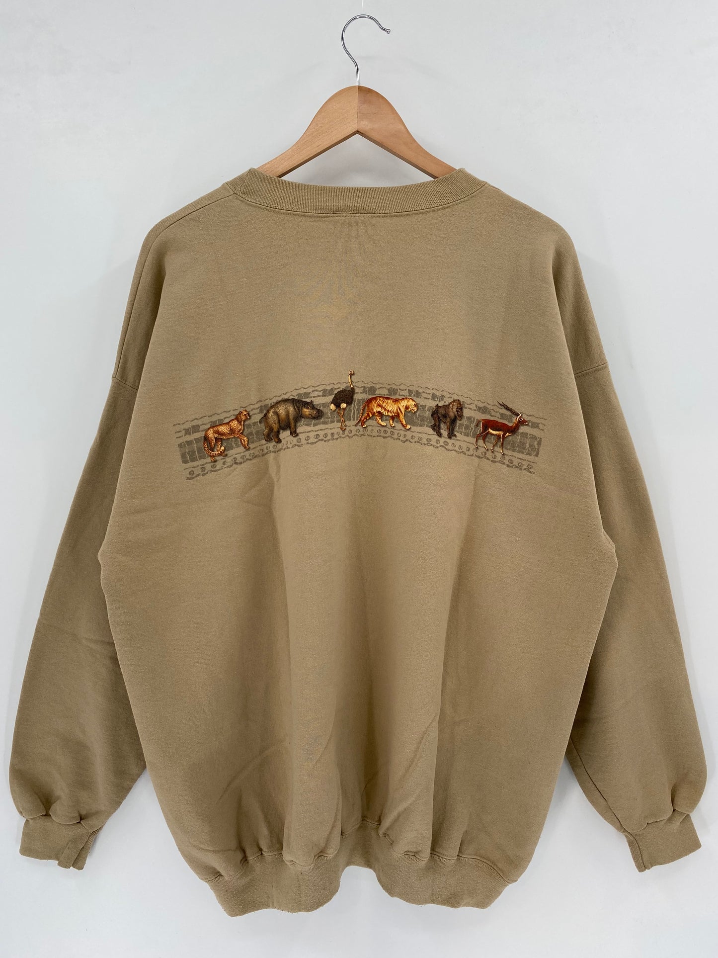 00' DISNEY ANIMAL KINGDOM Made in USA Size XL Vintage Sweat-shirt / K3339