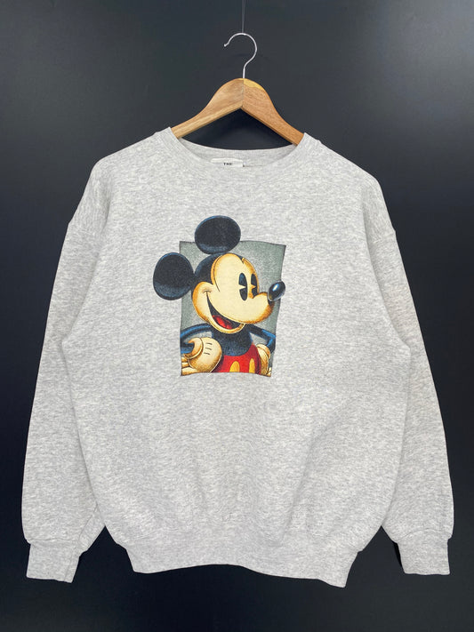 00’ DISNEY MICKEY Made in USA Size L Vintage Sweat-shirt / 8439