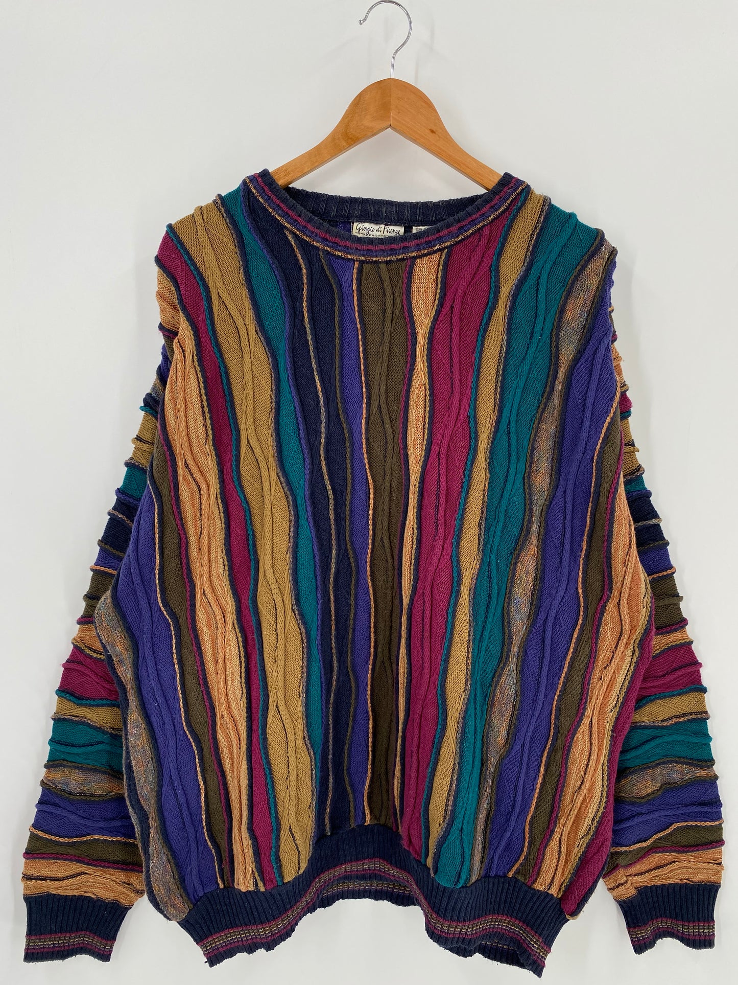 Vintage 3D COOGI- Style Size XL Knit Sweater / K1295