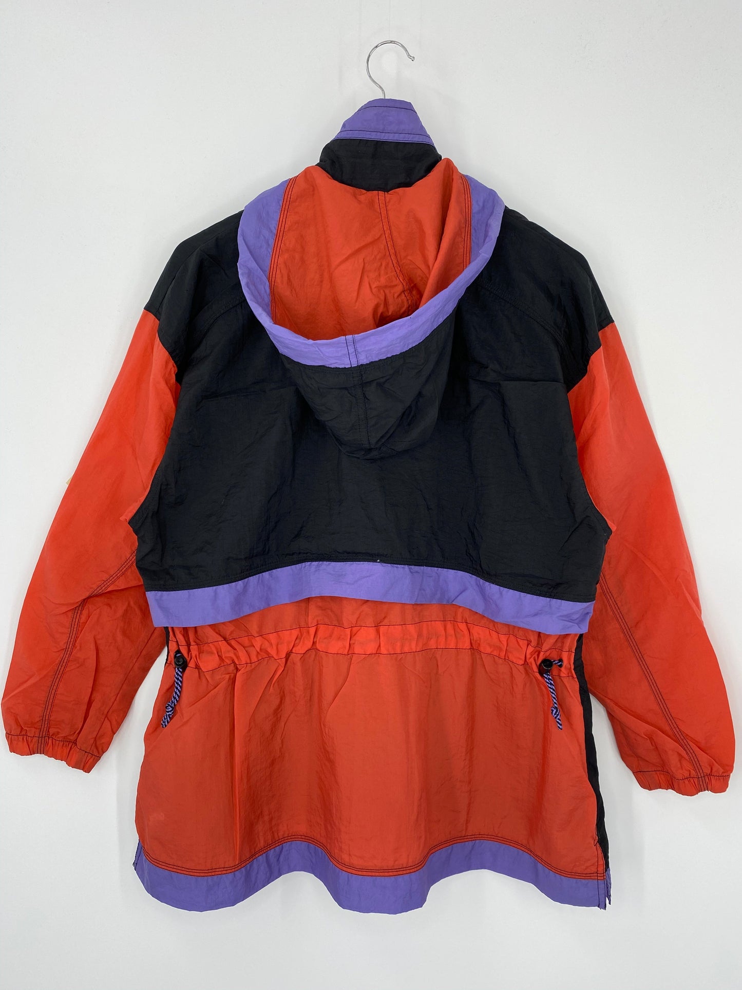 .90’s NIKE Size Ladies S VintageZip-up Hoodie Nylon Jacket / E891