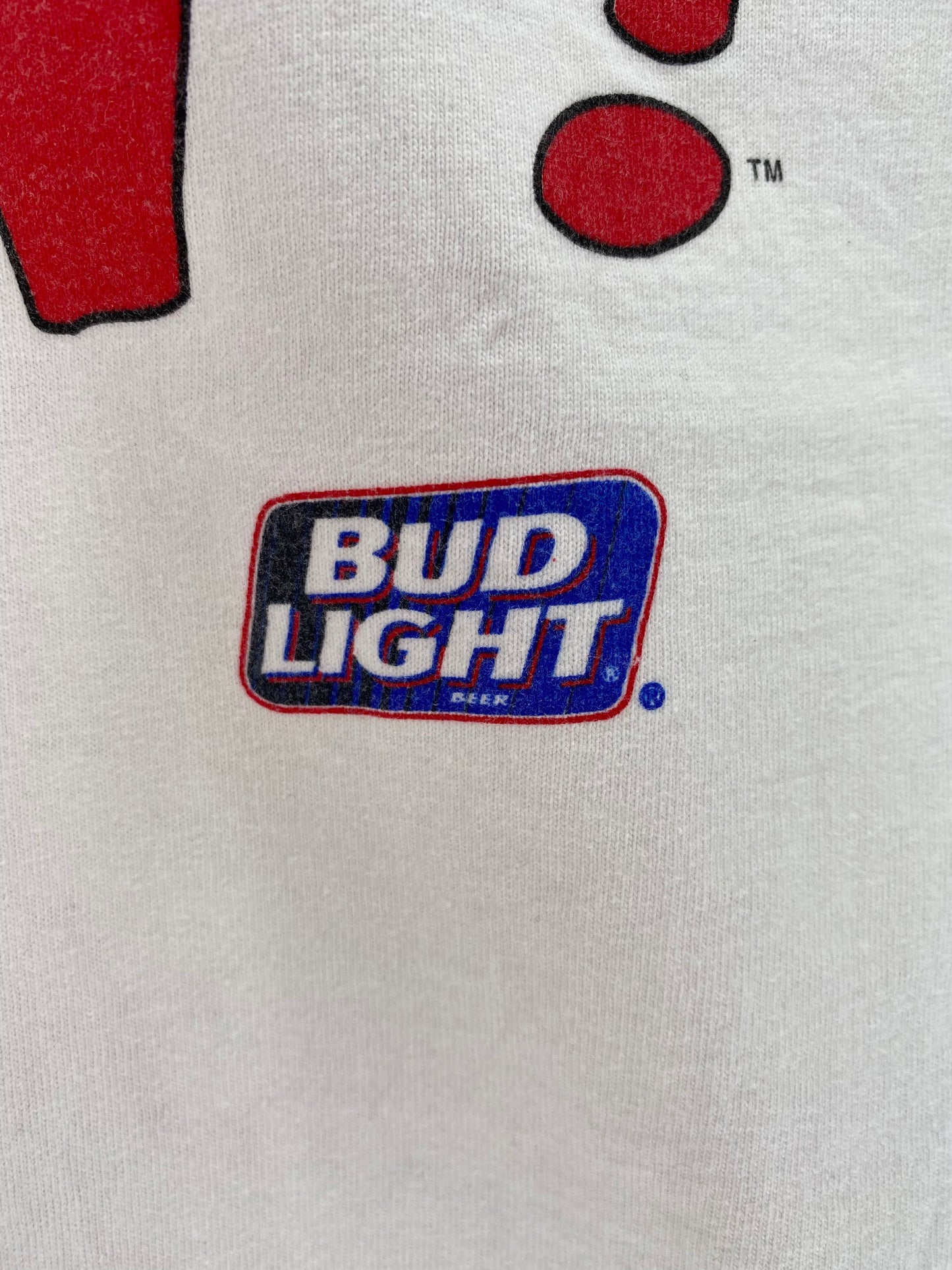 1996 BUDLIGHT Made in USA Size L Vintage T-Shirt / E2026T