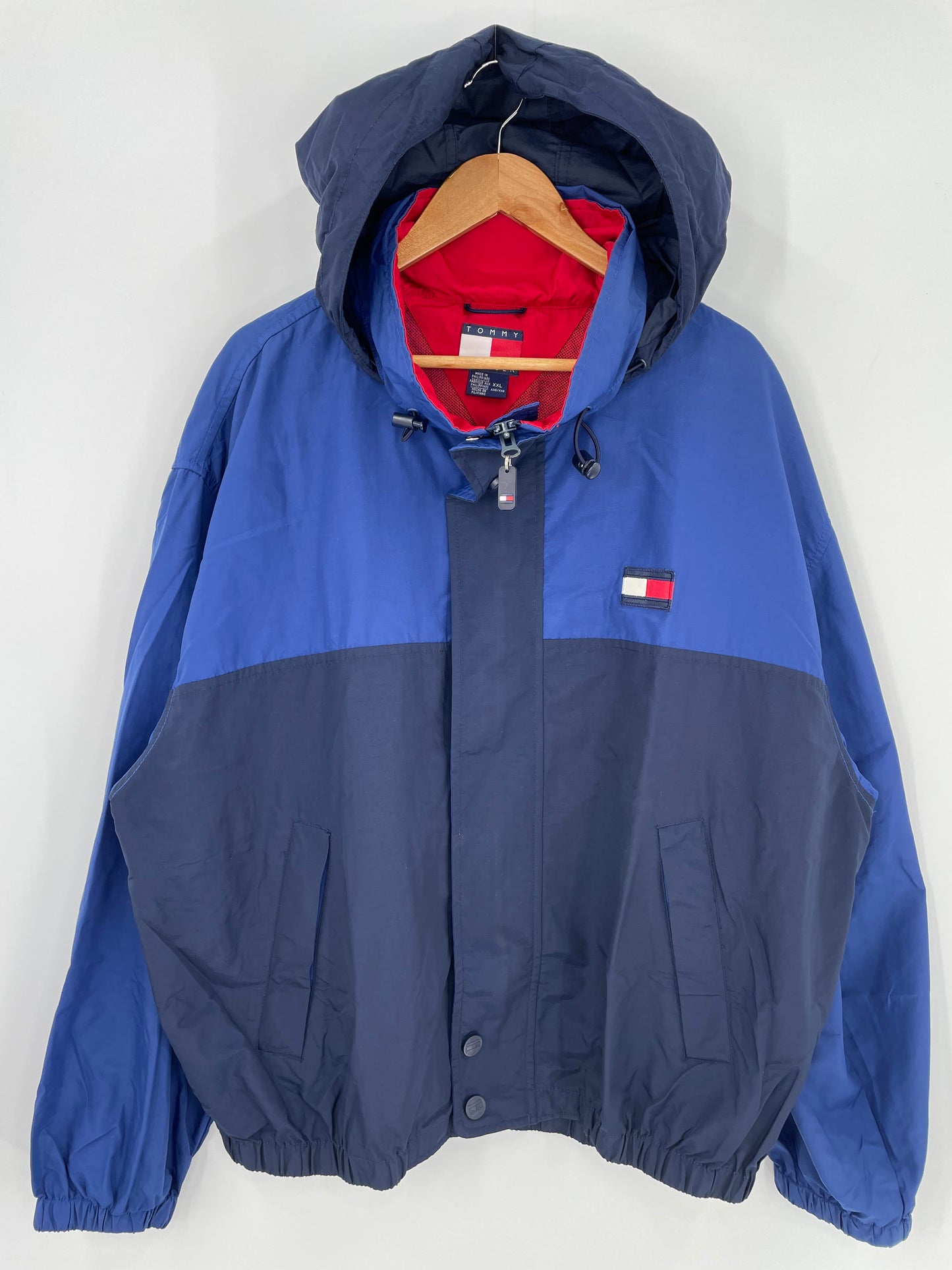 90's TOMMY HILFIGER Size XXL Vintage Nylon Jacket / k470