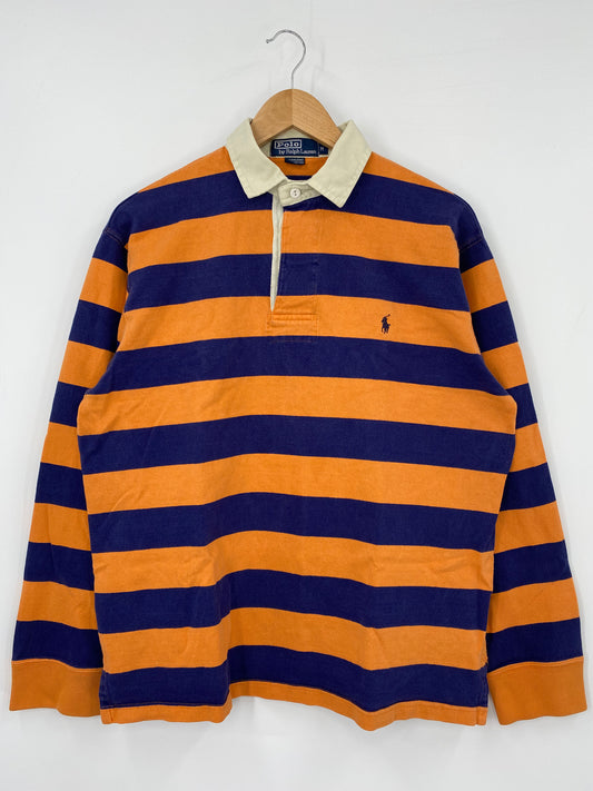 90’s POLO RALPH LAUREN Size M Vintage Rugby-Shirt / K3070