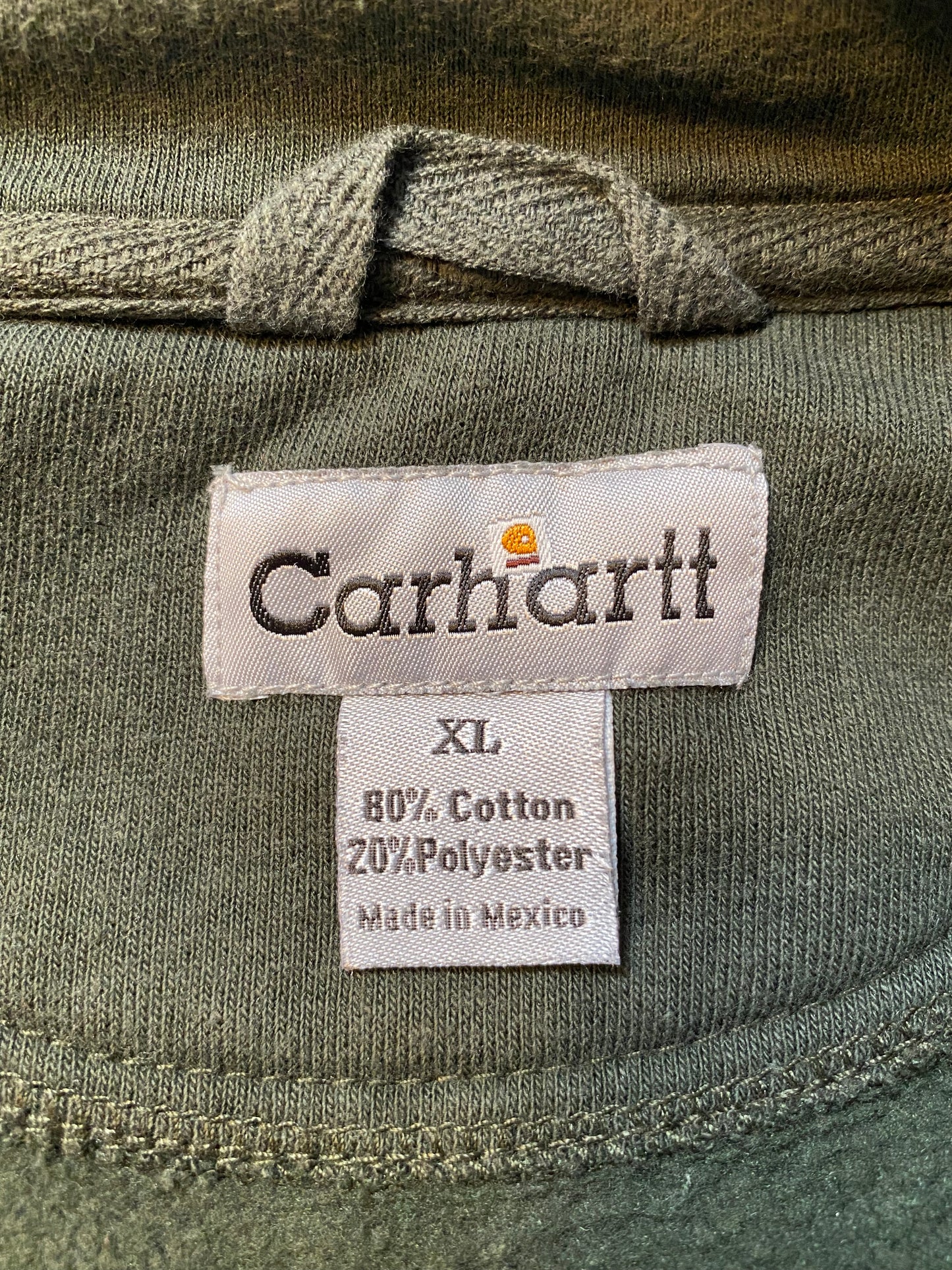 Vintage  CARHARTT Size XL Half-zip Sweat-Shirt  / K2720