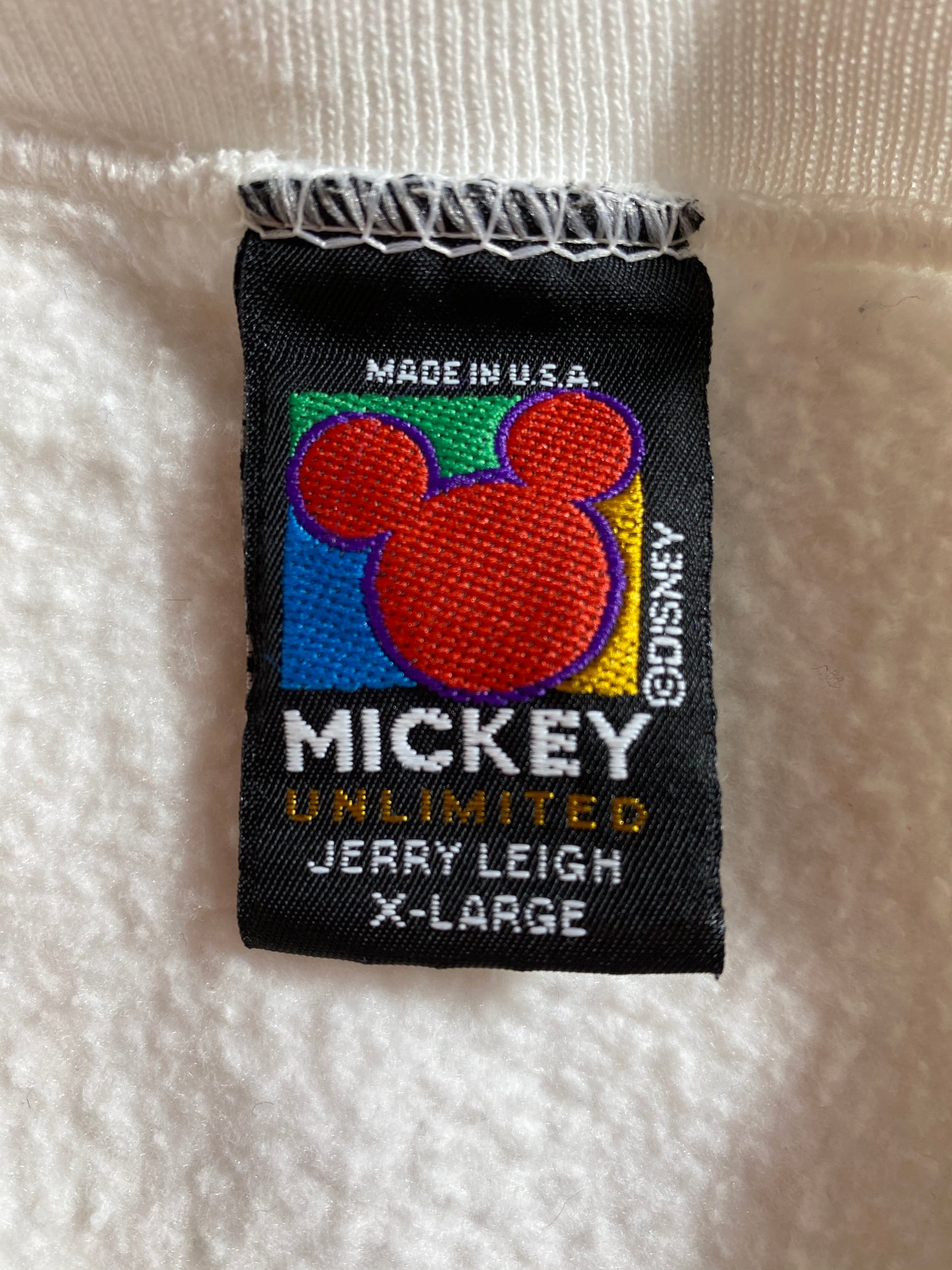 90’s DISNEY MICKEY & MINNIE Made in USA Size XL Vintage Sweat-shirt / 7661