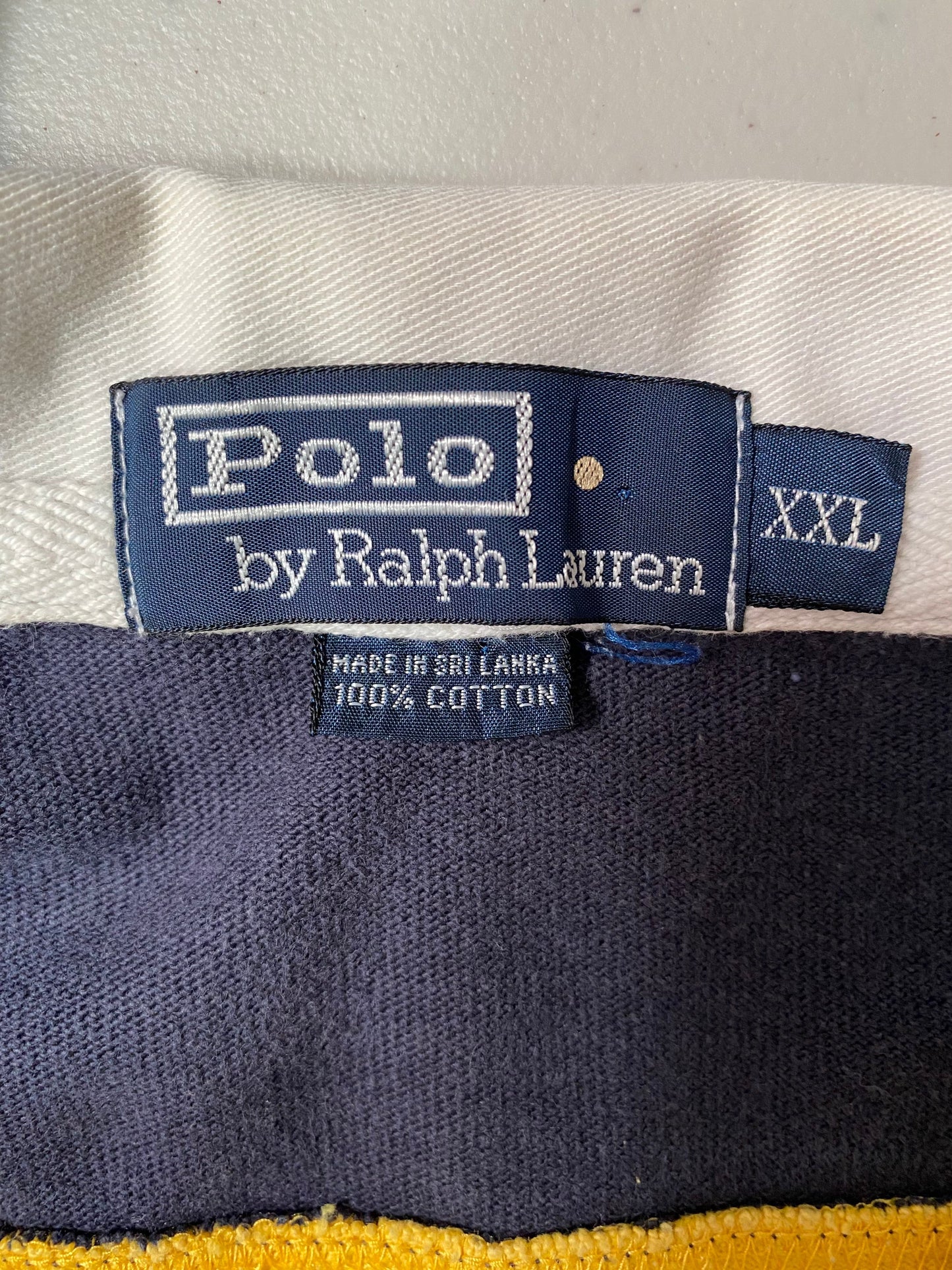 90’s POLO RALPH LAUREN Size XXL Vintage Rugby-Shirt / E4386R